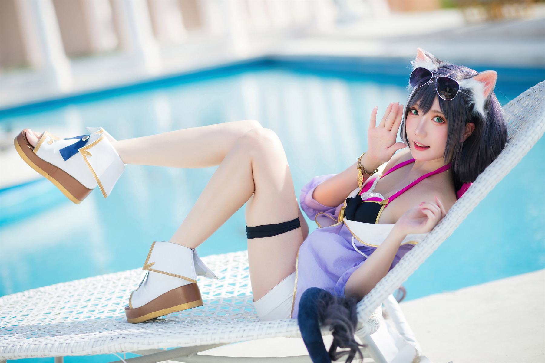 Cosplay 瓜希酱 公主连结 凯露夏日 Kyaru(9)