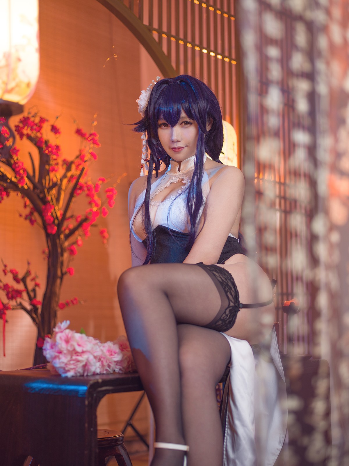 Cosplay 麻花麻花酱 吾妻旗袍(16)