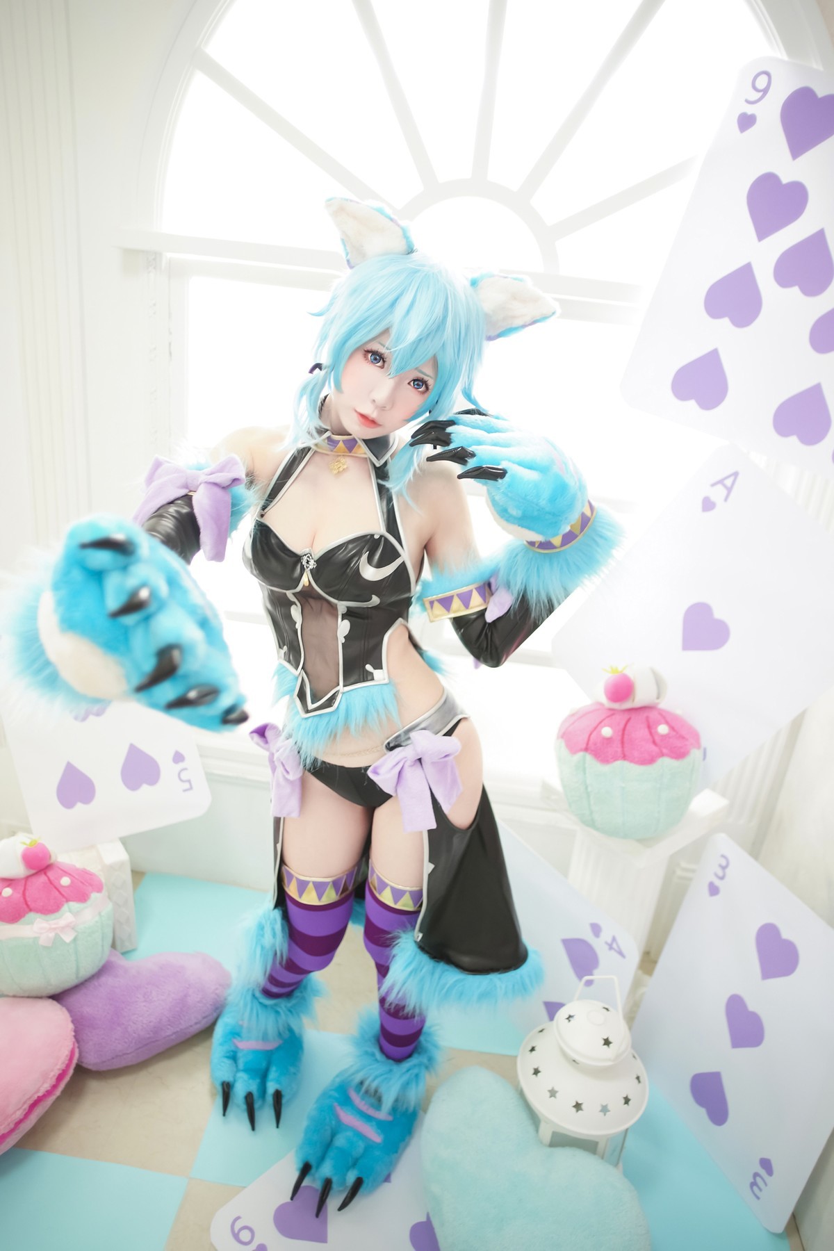 Cosplay ElyEE子 诗乃扑克猫(14)