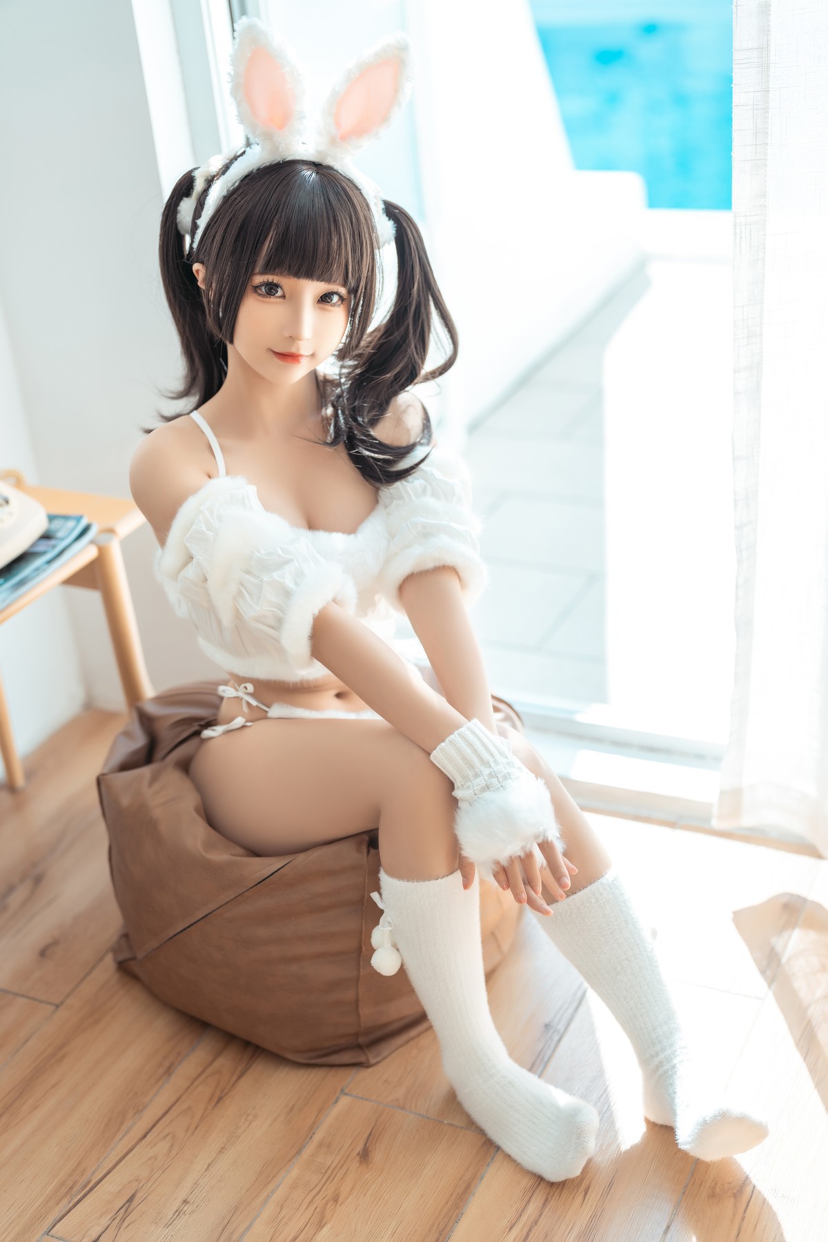 Cosplay 蠢沫沫 Chunmomo 绵绵兔 Mian Mian Rabbit(3)