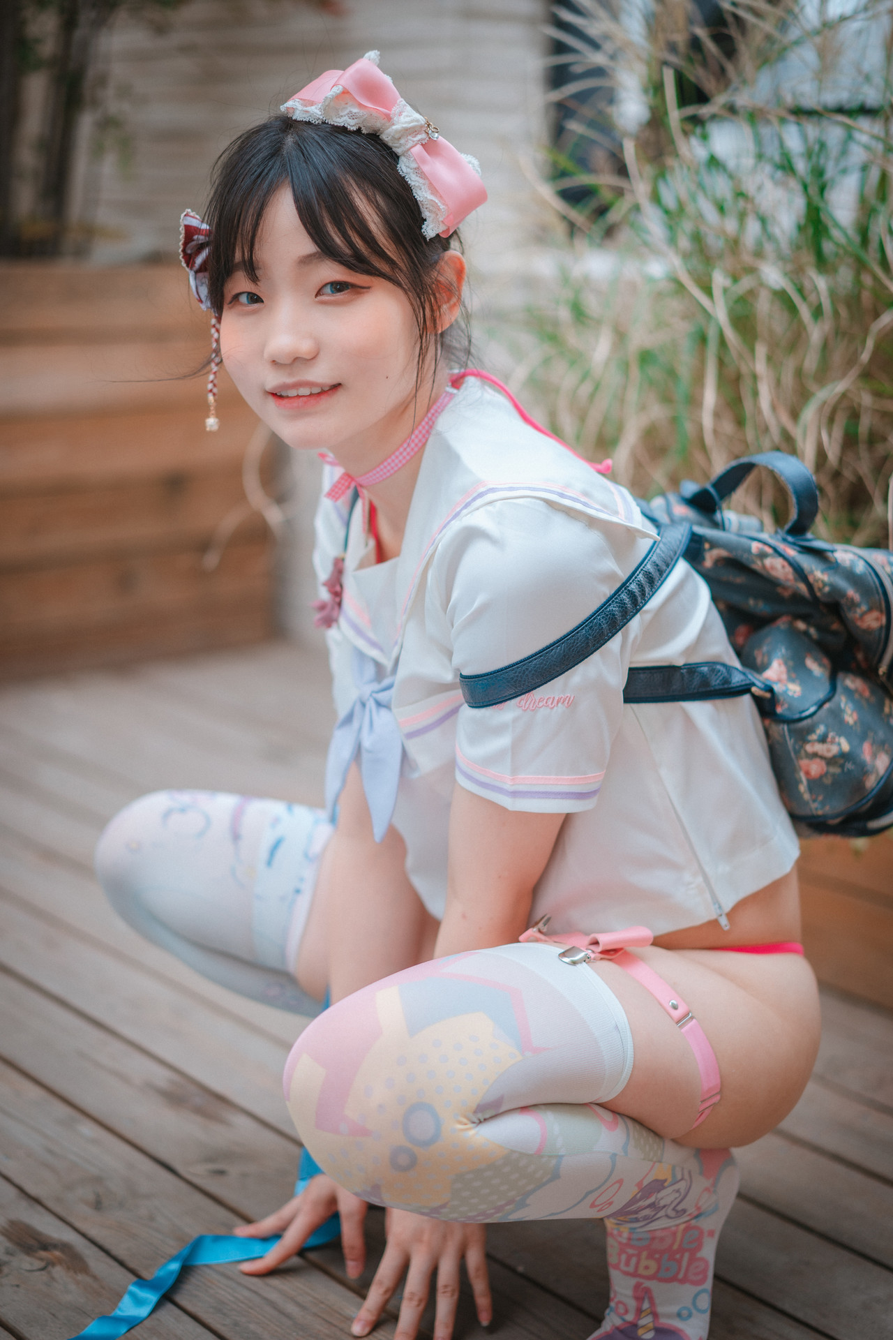 Mimmi 밈미, [DJAWA] Mochilero en Violeta (Backpacker-Girl) Set.02