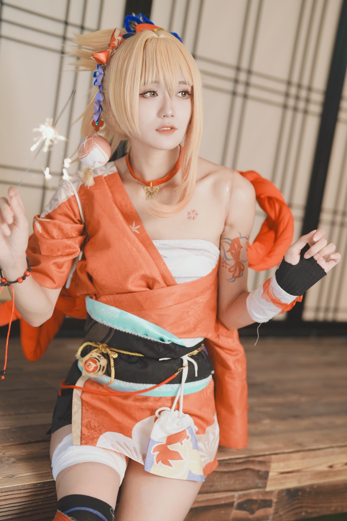 Cosplay 兔子Zzz不吃胡萝卜 我就说我就是宵宫(14)