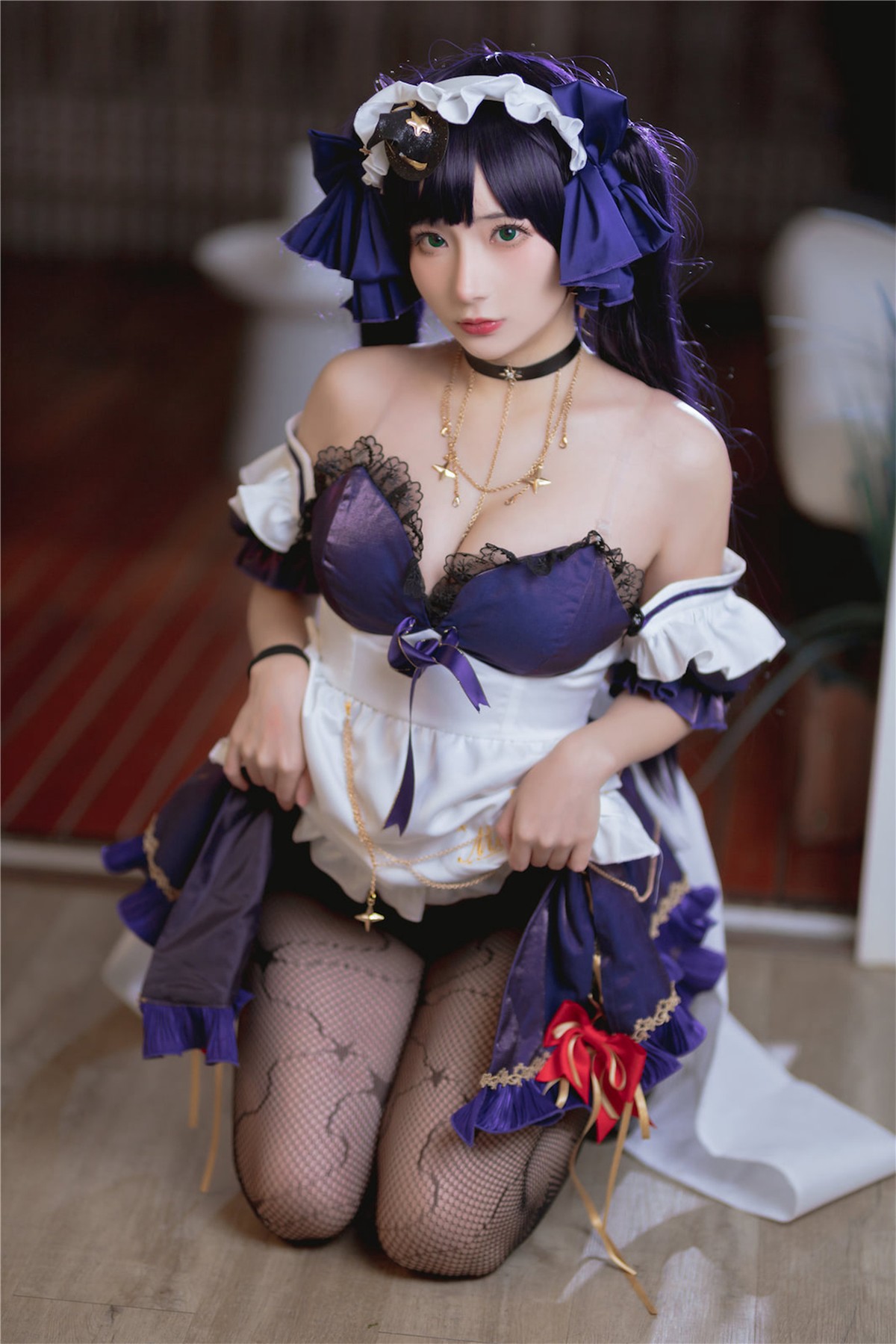 Cosplay 是三不是世 原神莫娜女仆(21)