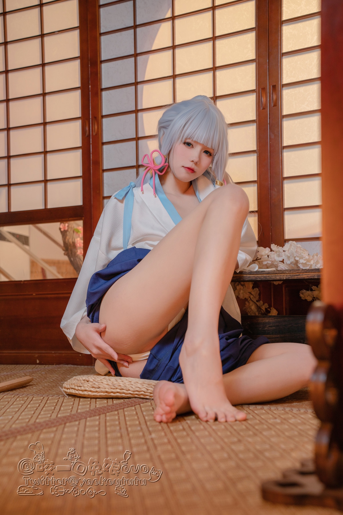 Cosplay 黏黏团子兔 绫华的小憩(30)