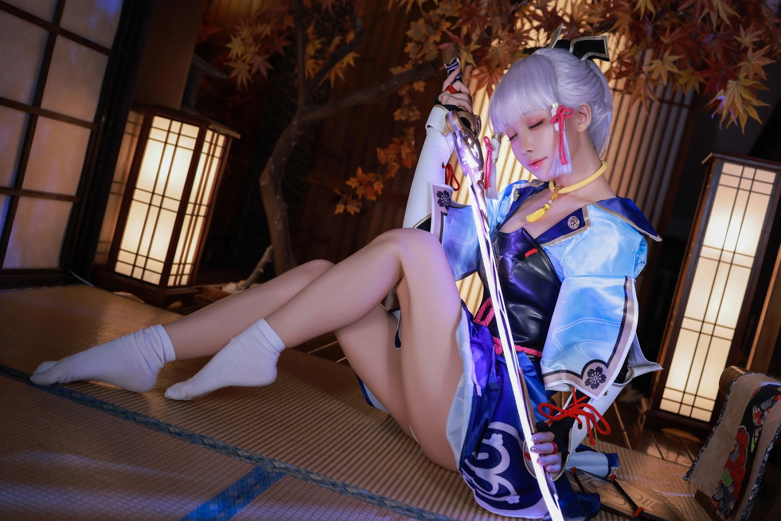 Cosplay 水淼Aqua 神里綾華 Kamisato Ayaka(28)