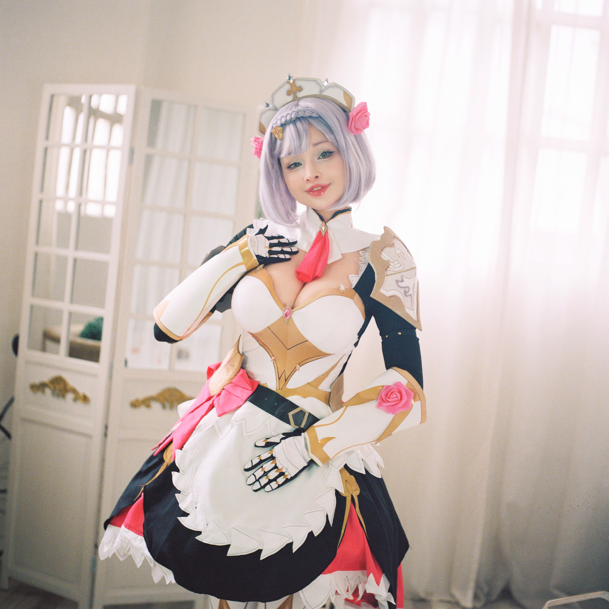 Hidori Rose Cosplay Noelle &#8211; Genshin Impact(4)