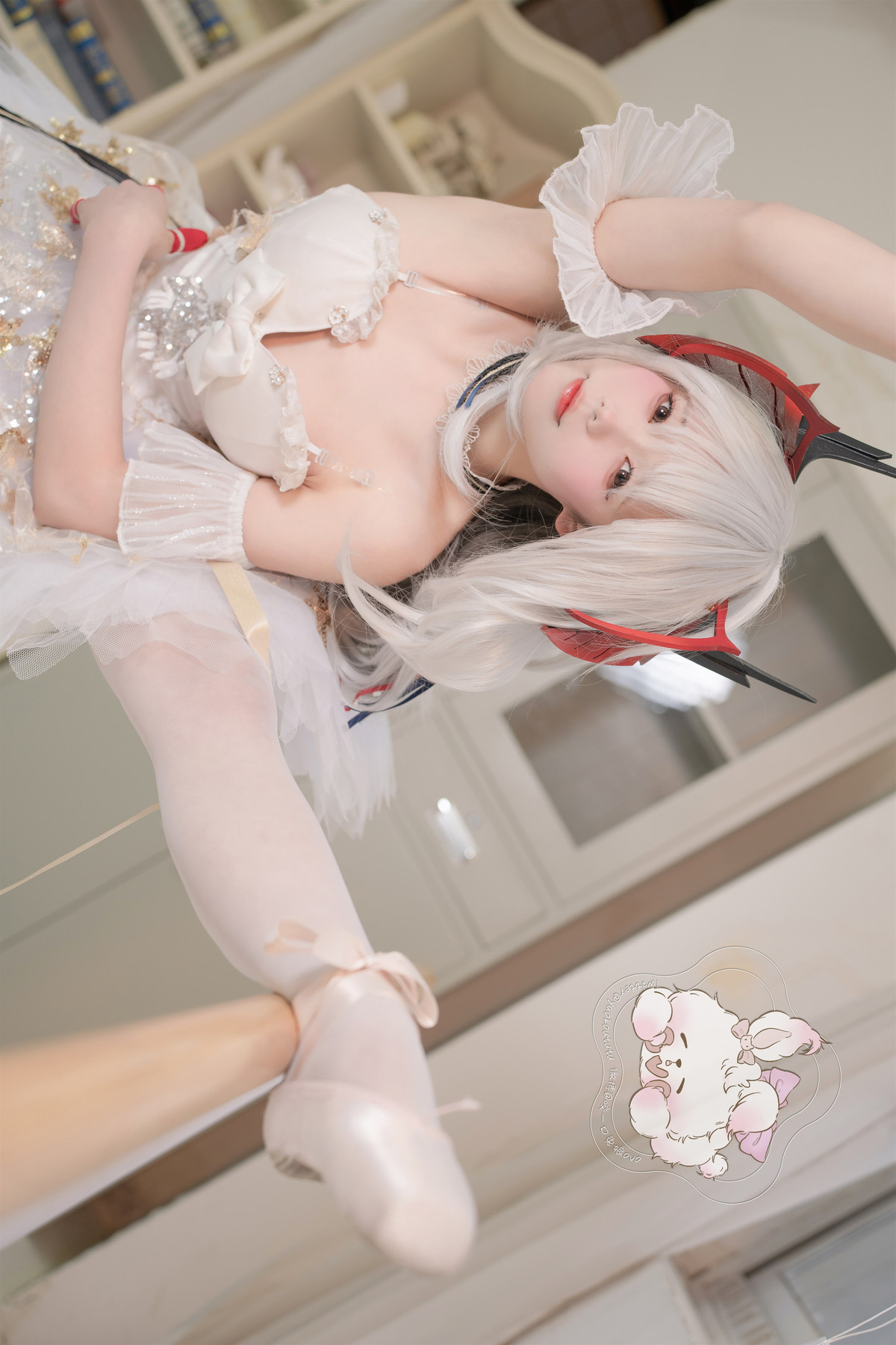 Cosplay 咬一口兔娘 天鹅之舞(5)