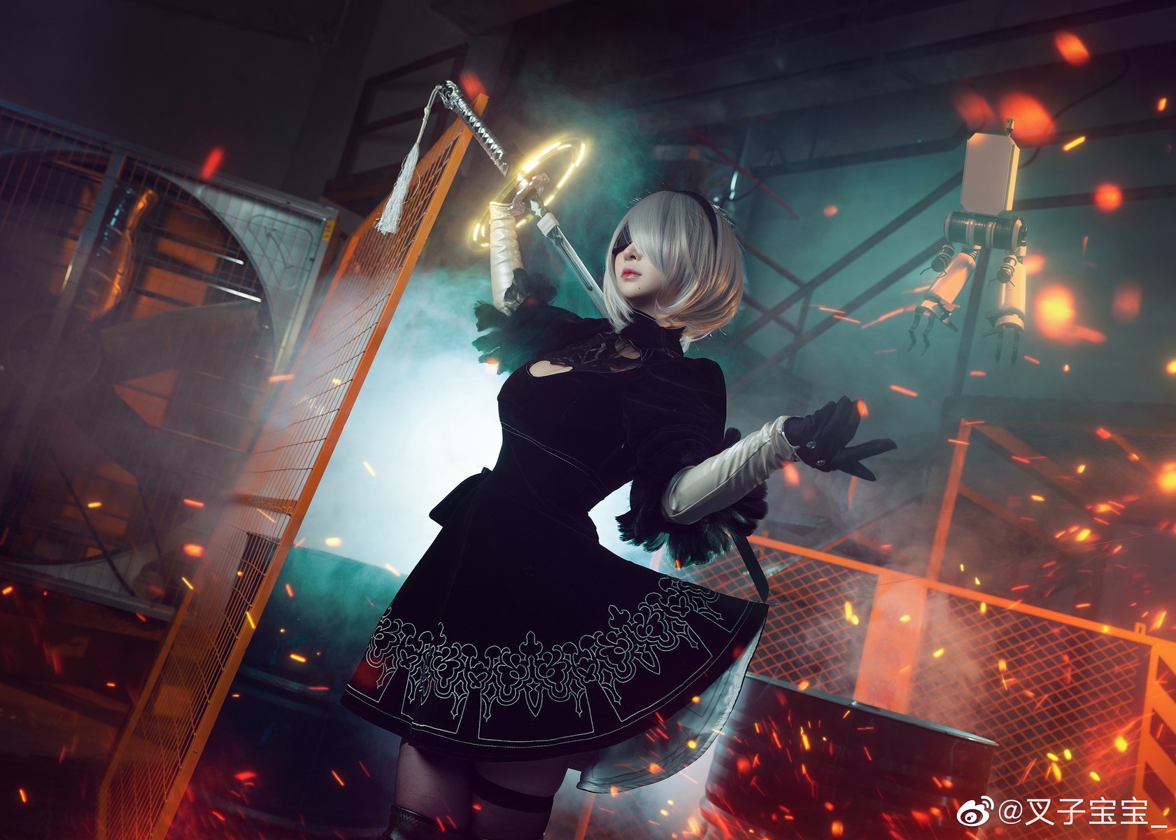 叉子宝宝 Cosplay 2B 尼尔机械纪元(5)