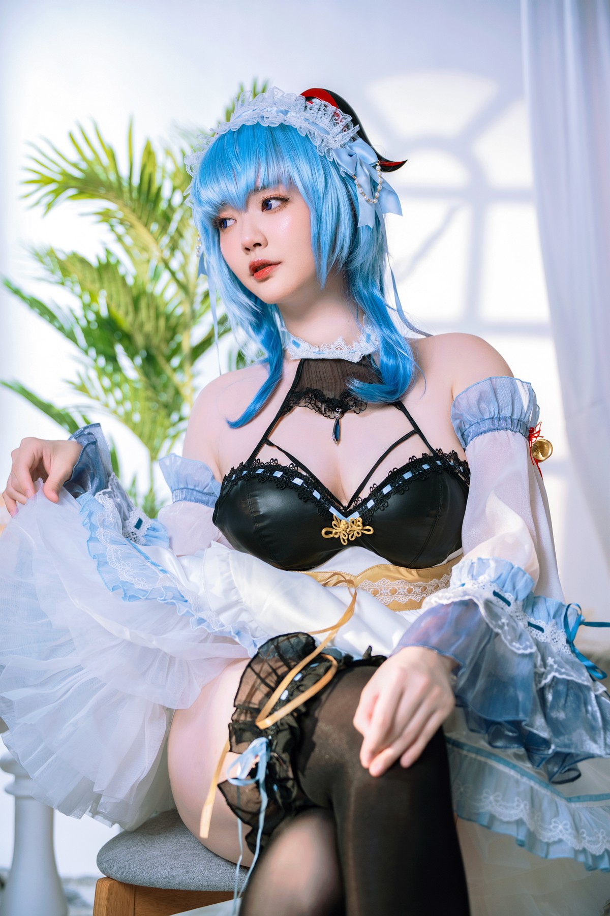 Cosplay Ying Tze 甘雨 Ganyu Maid(24)