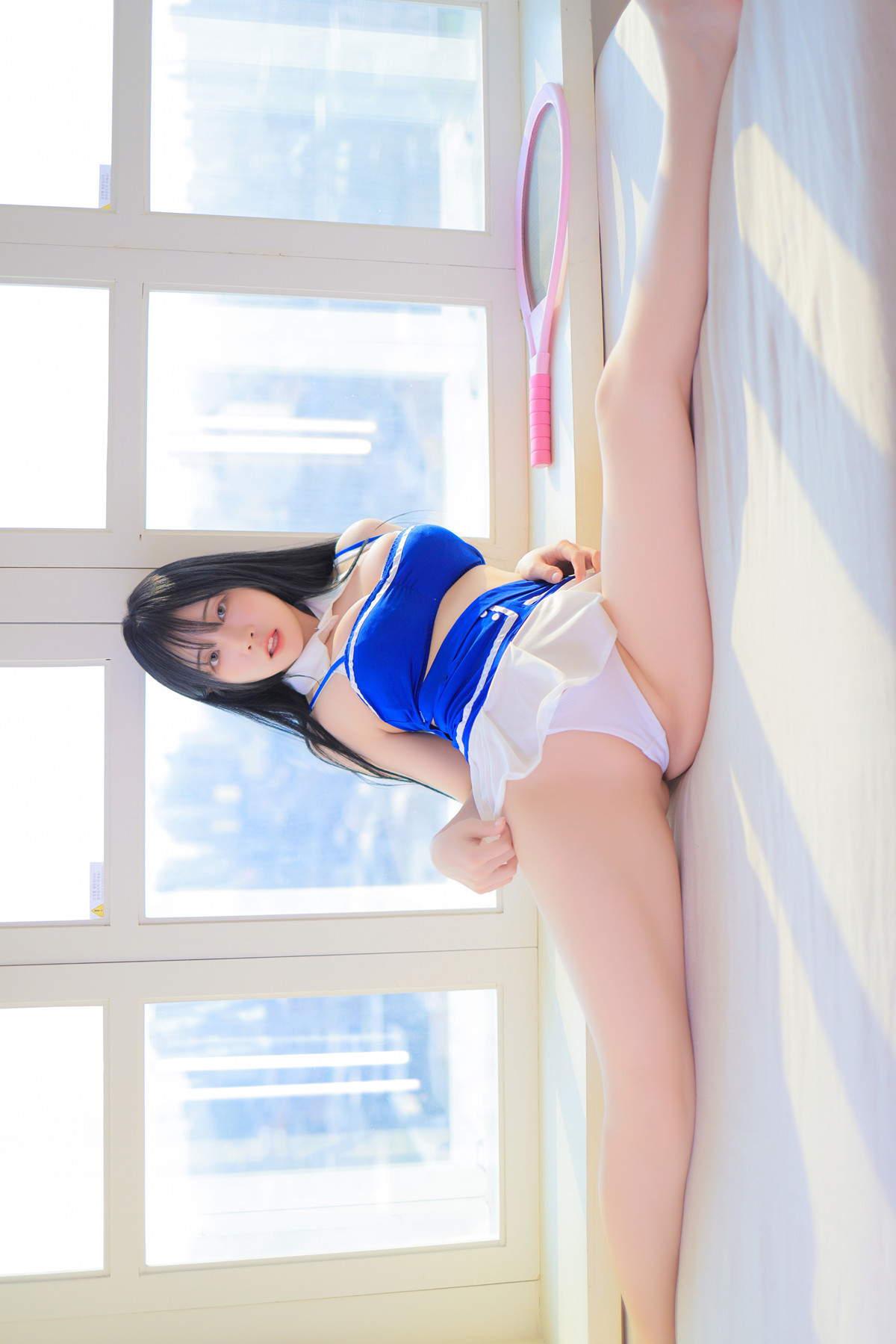 Rinaモモリナ, Patreon &#8216;Blue and White Swimsuit&#8217; Set.01(26)