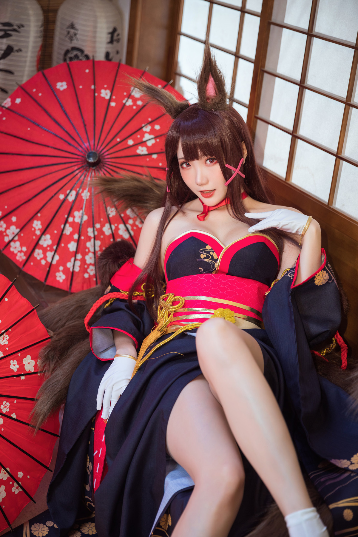 Cosplay 瓜希酱 赤城 Akagi(12)