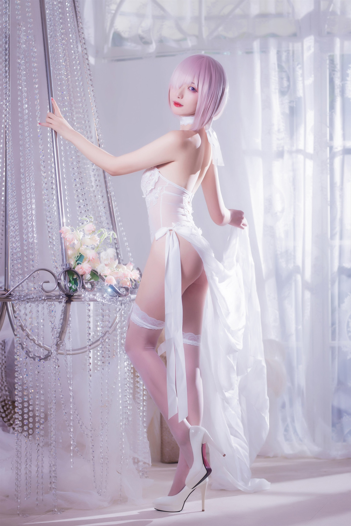 Cosplay 封疆疆v 婚纱玛修(10)