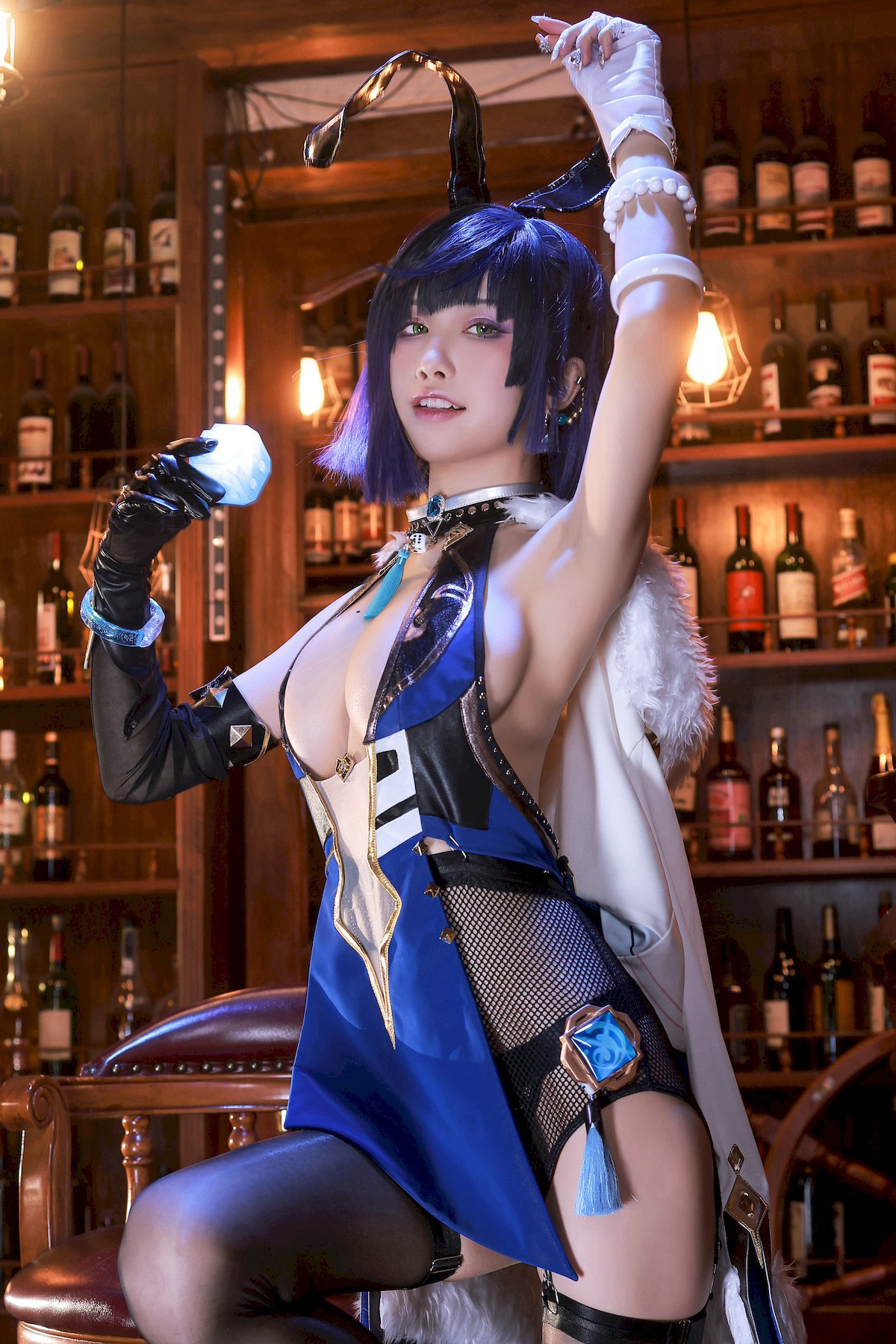 水淼aqua Cosplay 夜兰 Yelan Vol.02(5)