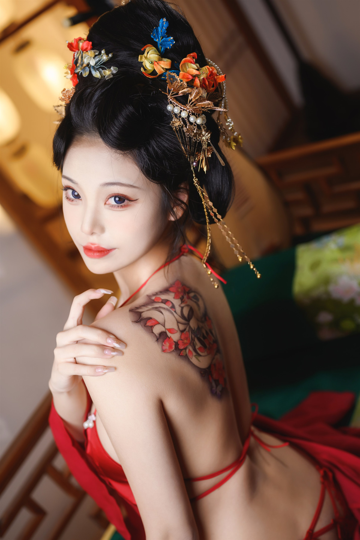 Cosplay 蜜汁猫裘Mizhimaoqiu 唐宫夜宴(19)