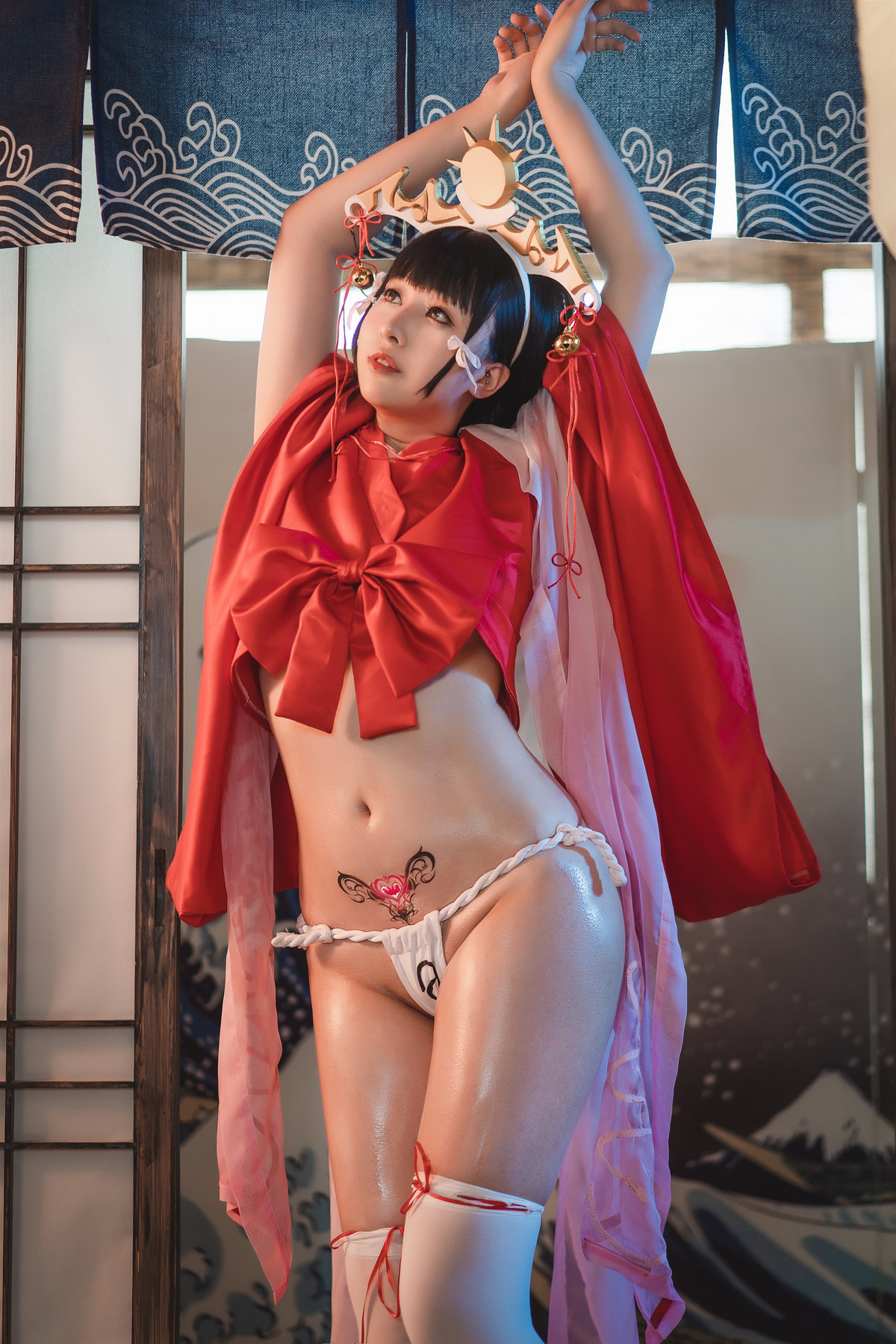 Cosplay 小容仔咕咕咕 黑兽巫女辉夜(4)