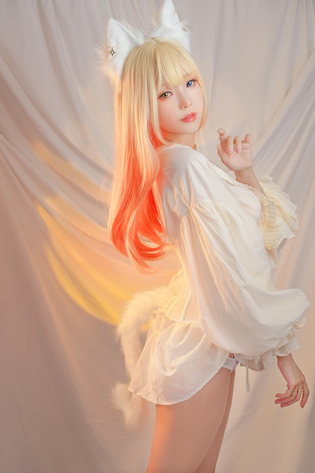 Cosplay ElyEE子 Cat魔女與貓(23)