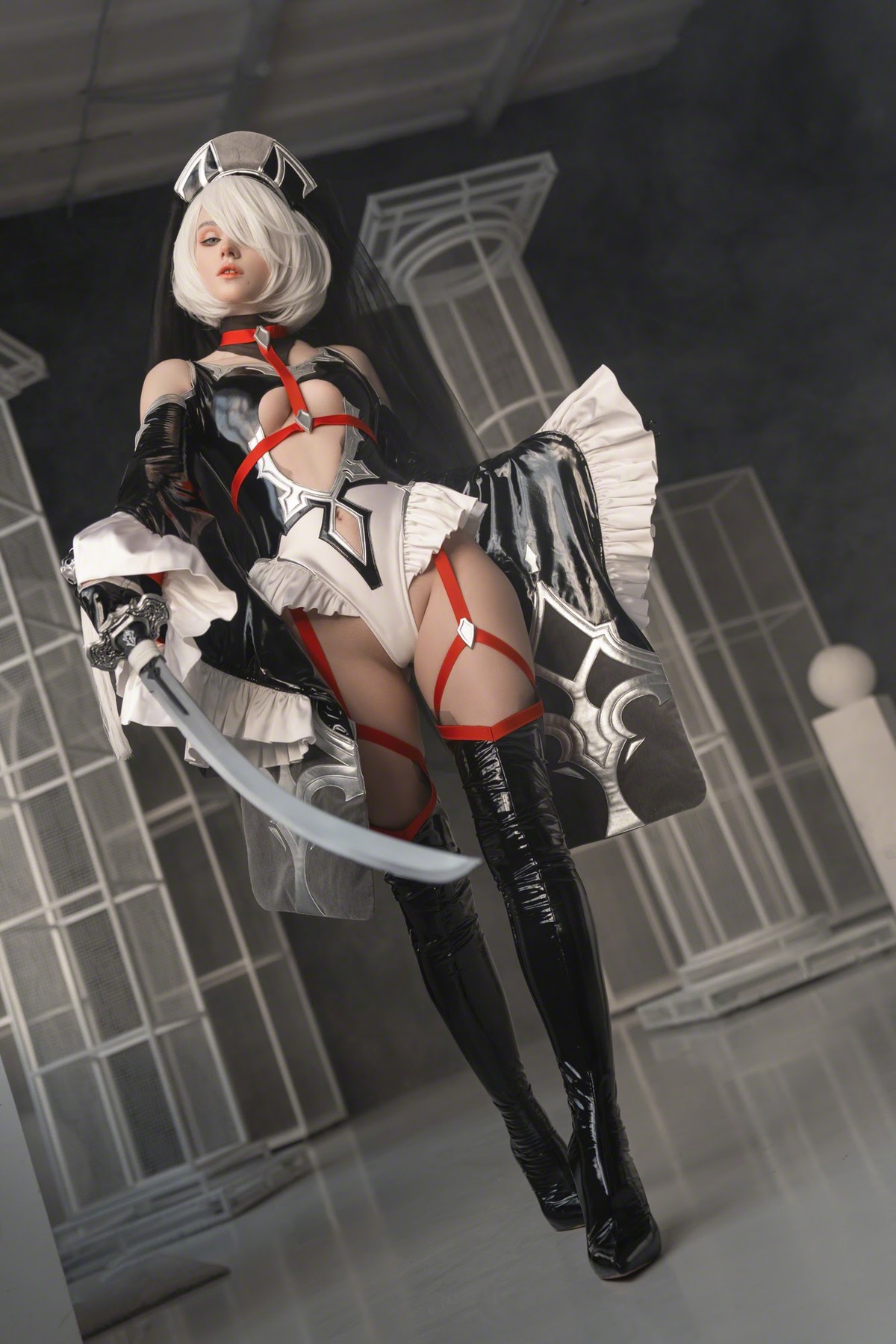 Shirogane Cosplay 2B ヨルハ２号Ｂ型 Bride Ver.(3)