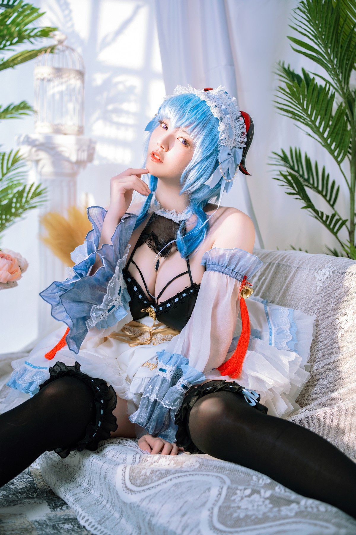 Cosplay Ying Tze 甘雨 Ganyu Maid(6)