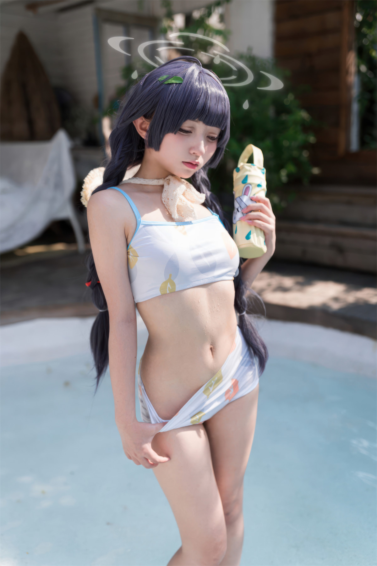 Cosplay 花铃 碧蓝档案 美游泳装(8)