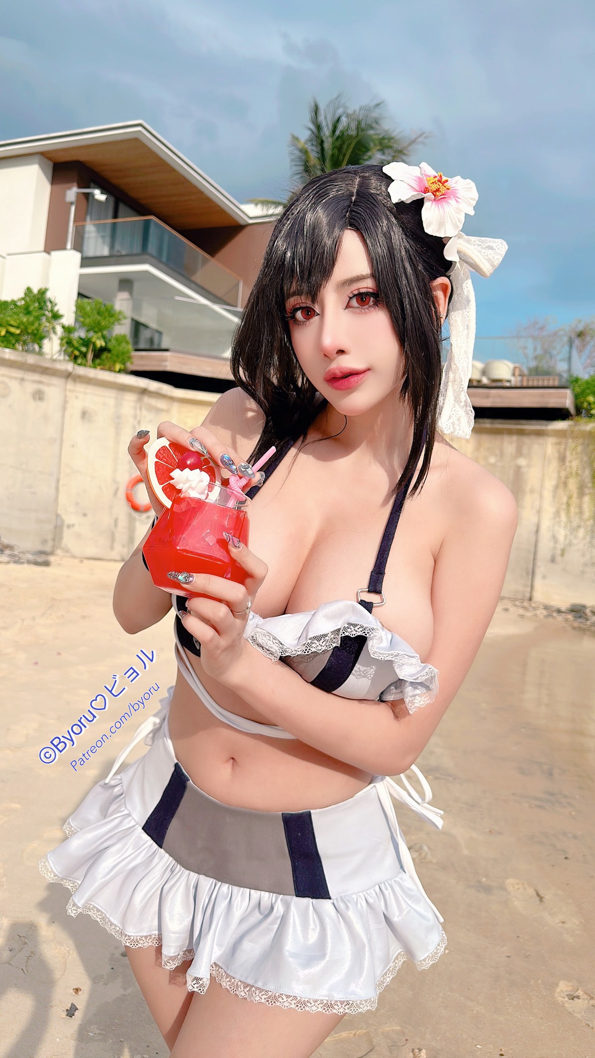 Cosplay 日本性感萝莉Byoru Tifa FF7r Bikini(41)