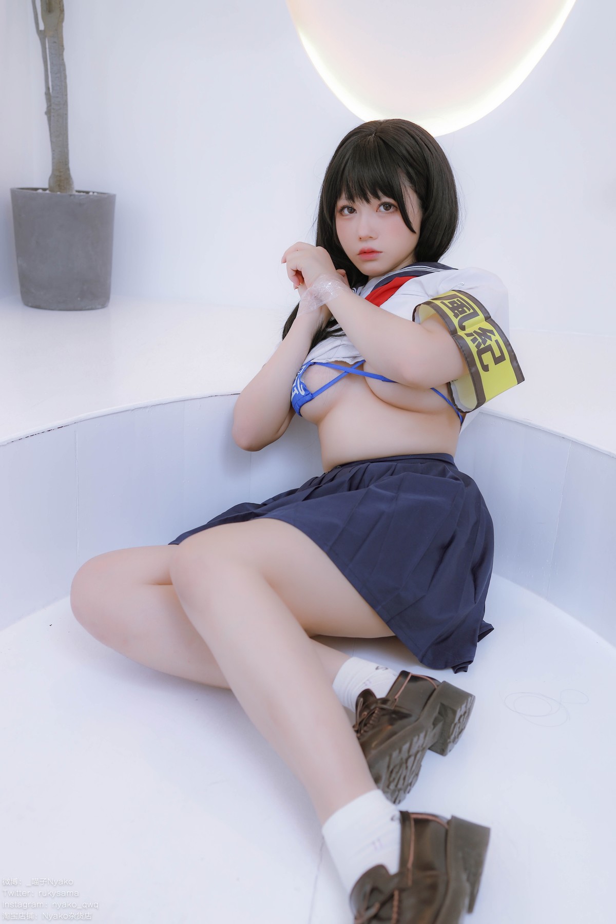 Cosplay Nyako喵子 风纪委员(44)