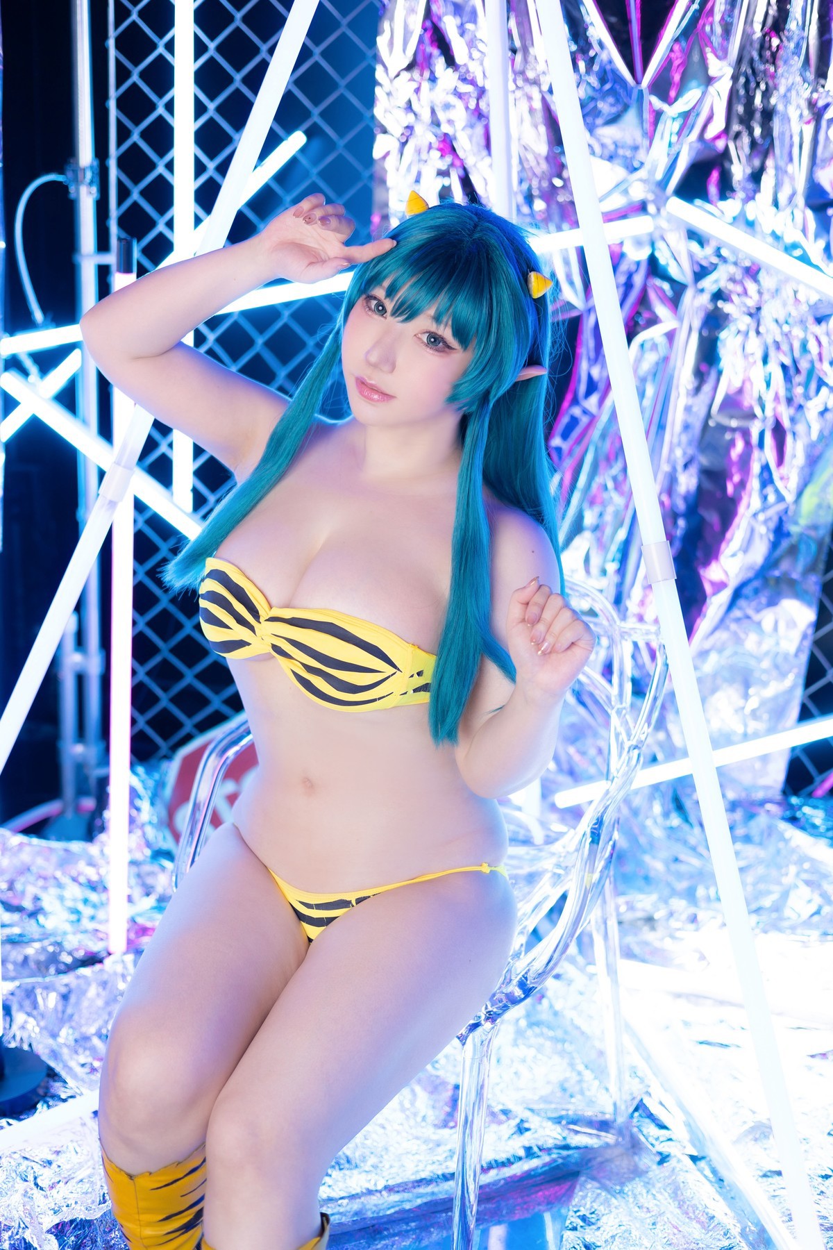 Cosplay SAKUサク Lum ラム うる星やつら Set.04(35)