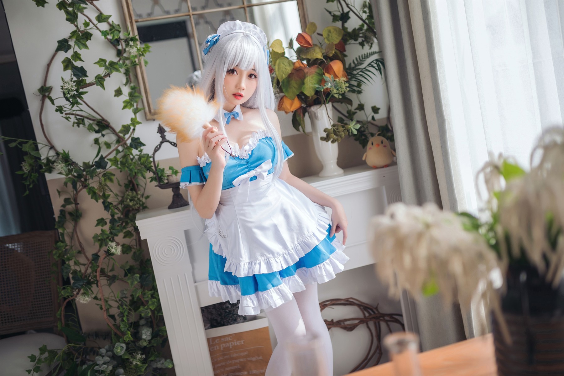 焖焖碳 Cosplay 小天鹅女仆(3)