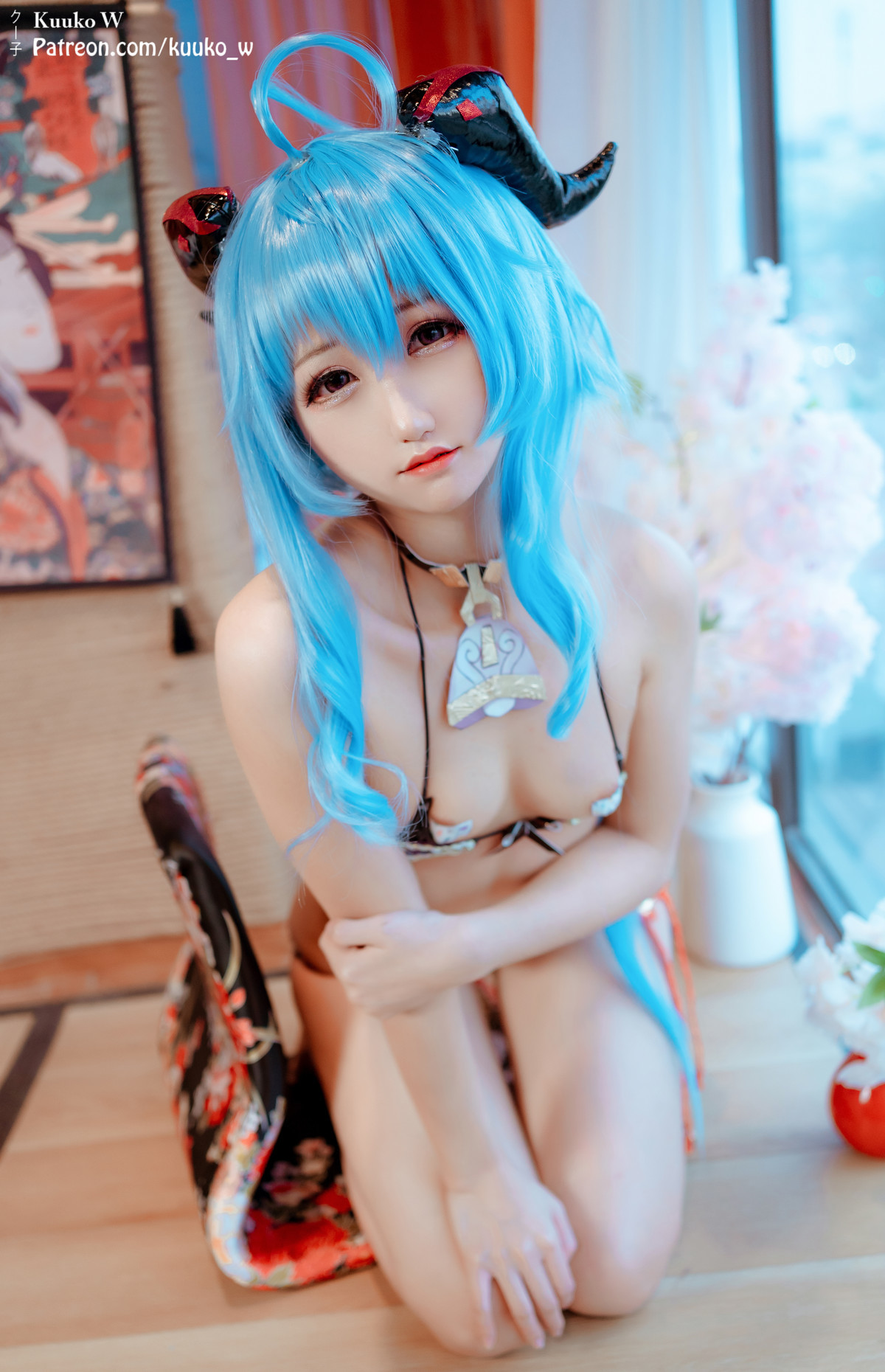 Cosplay KuukoW クー子 Ganyu 甘雨(26)