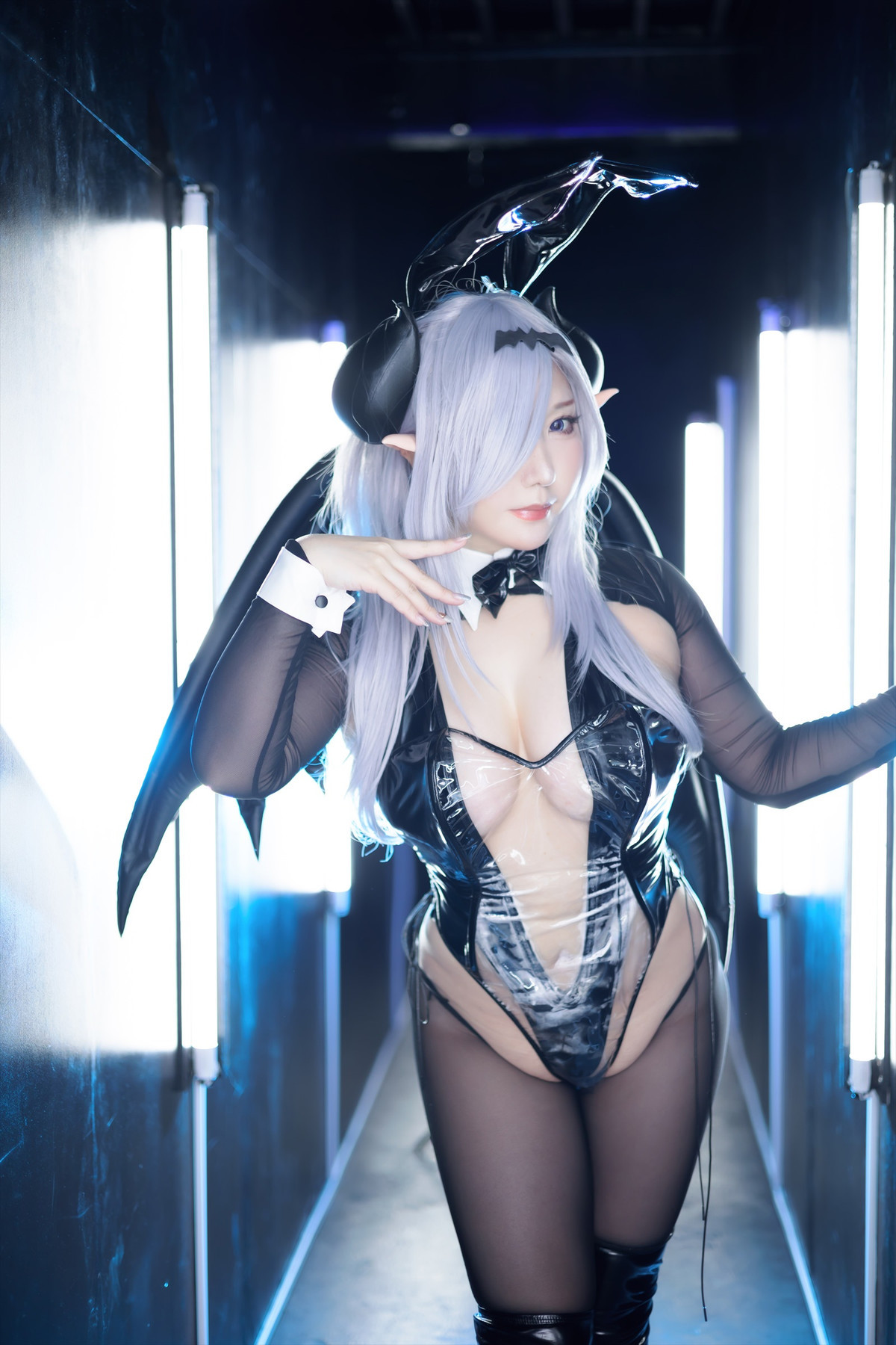 Cosplay SAKUサク See-through Bunny Succubus Set.02(24)