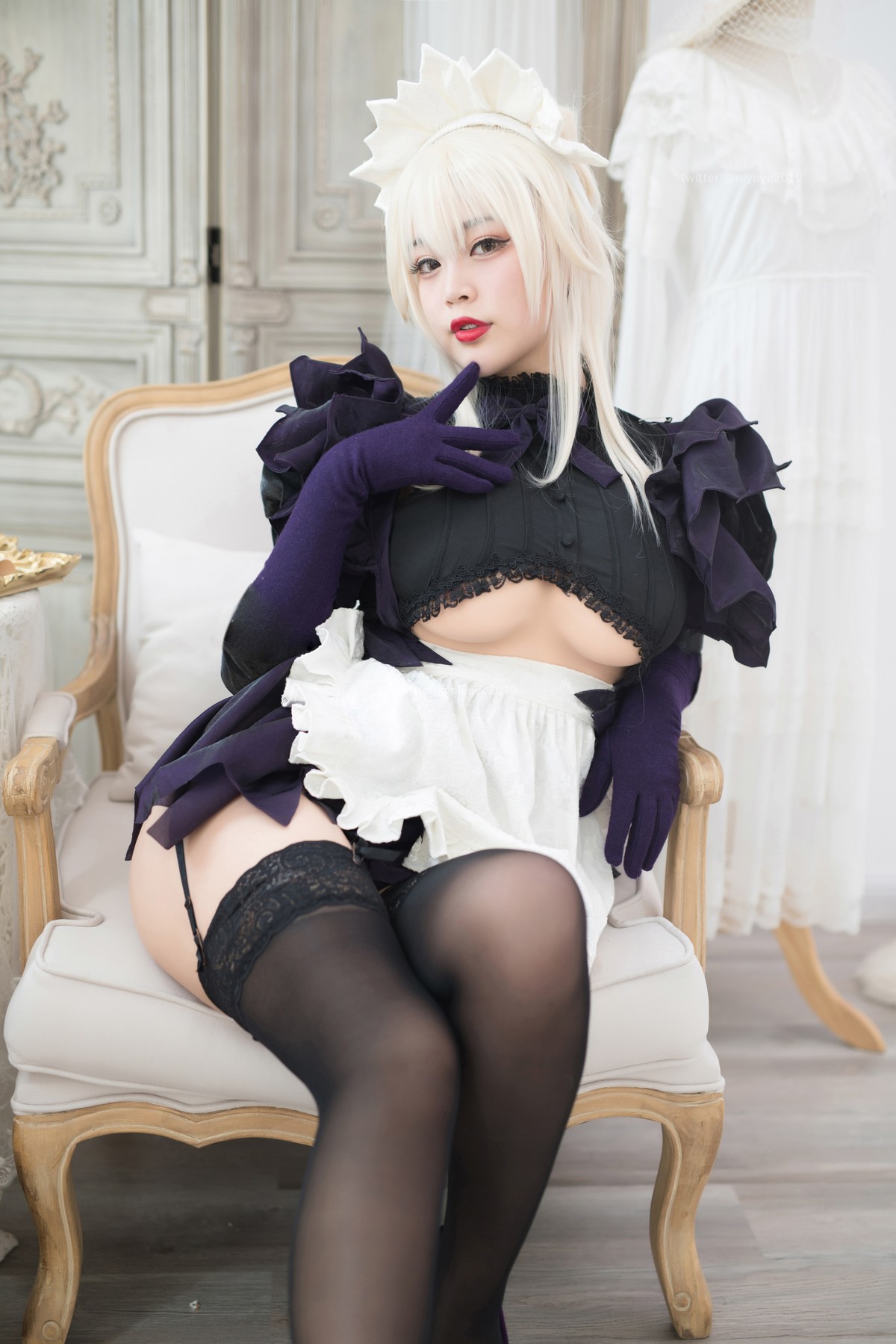 Cosplay 白烨 黑枪呆女仆(3)