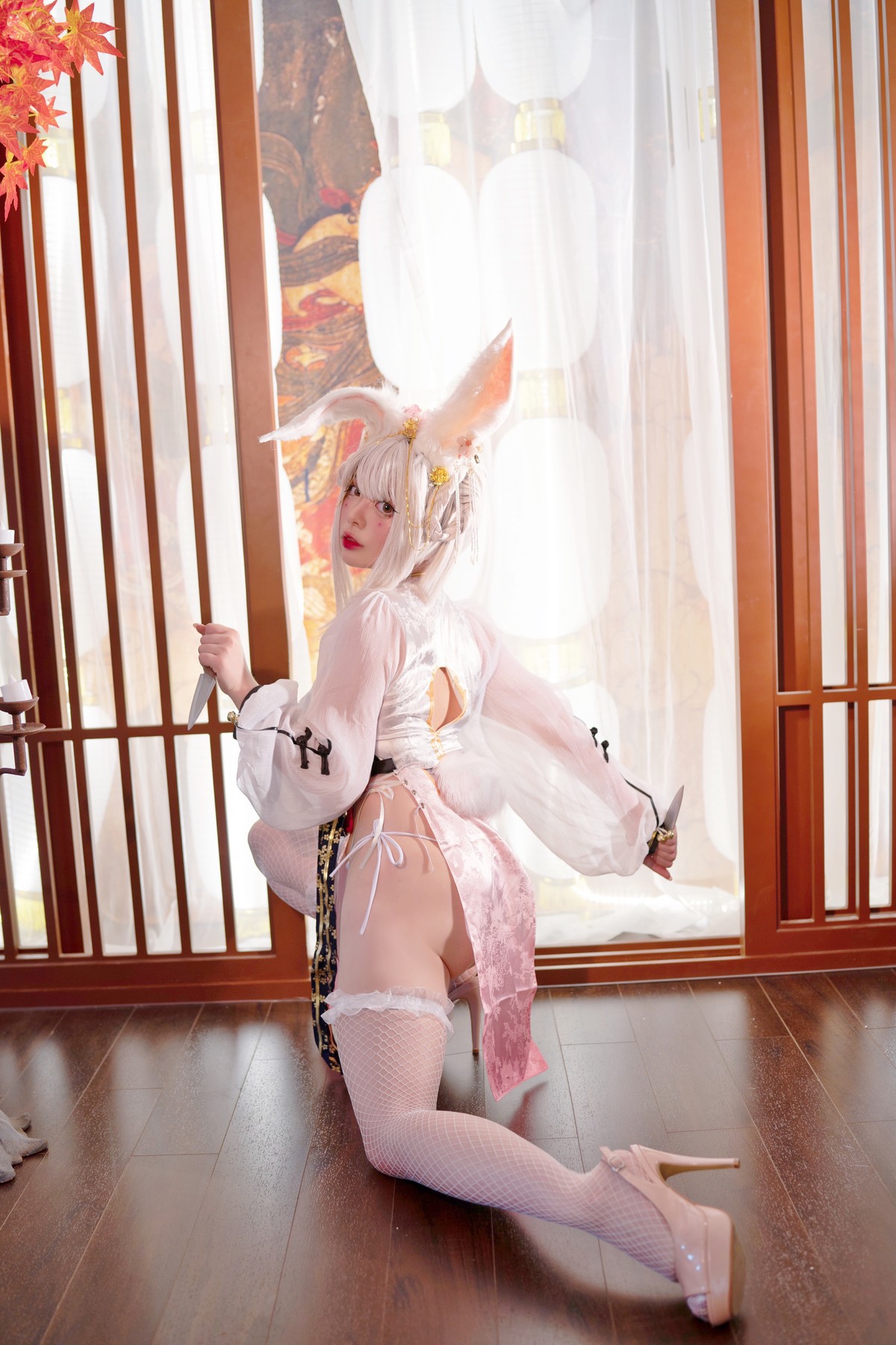 NinJA阿寨寨 Cosplay 肉肉大白兔(9)