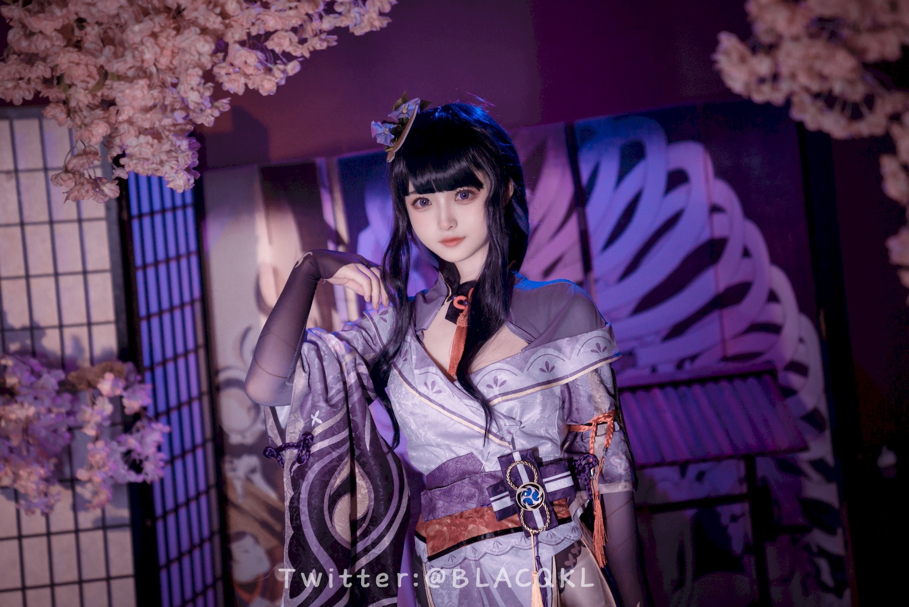 Cosplay 白莉愛吃巧克力 雷電將軍(10)