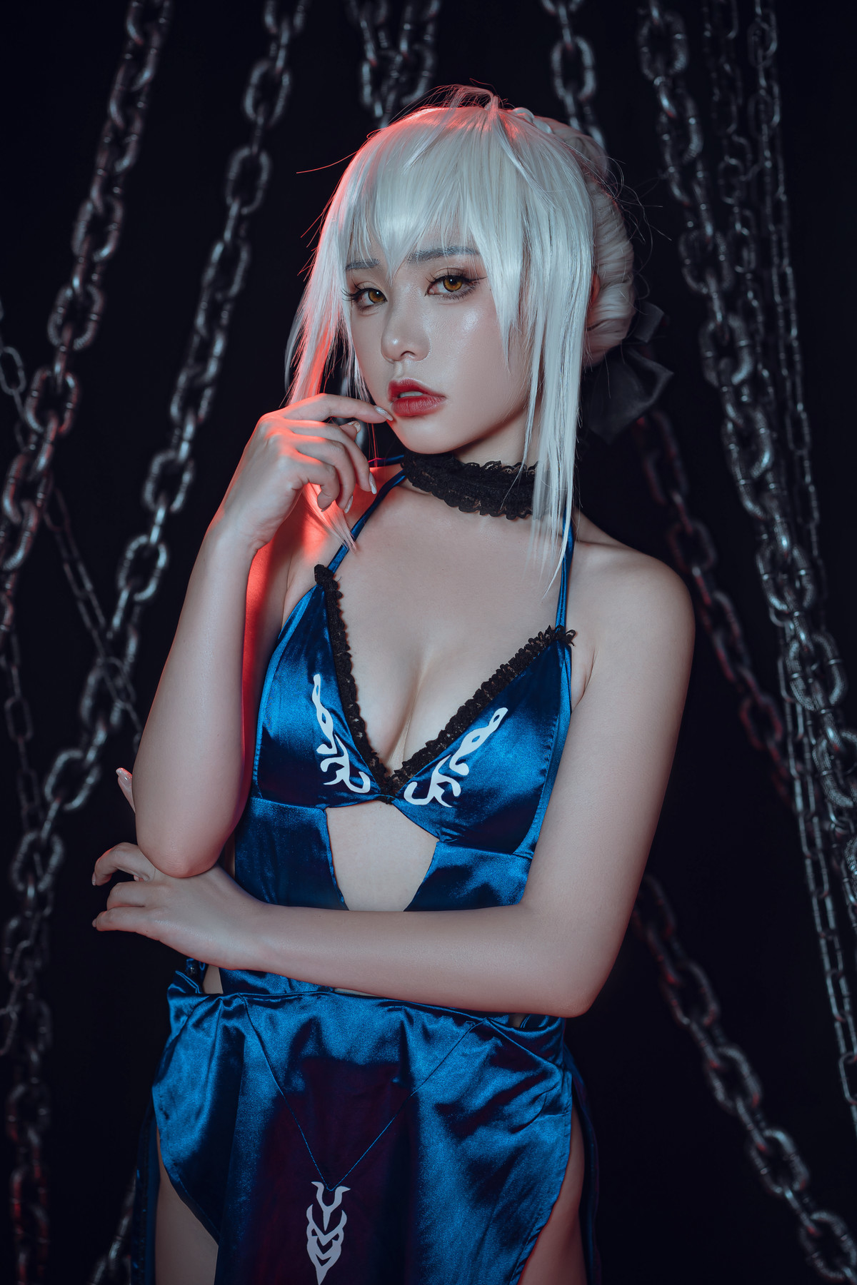 爆机少女喵小吉 Cosplay 黑呆 Saber Alter(29)