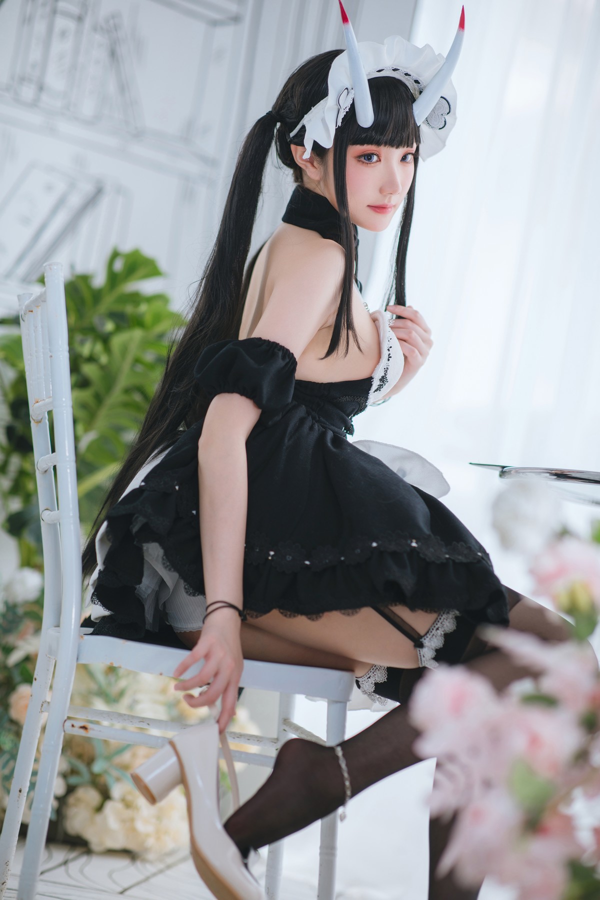 Cosplay 瓜希酱 能代女仆(11)