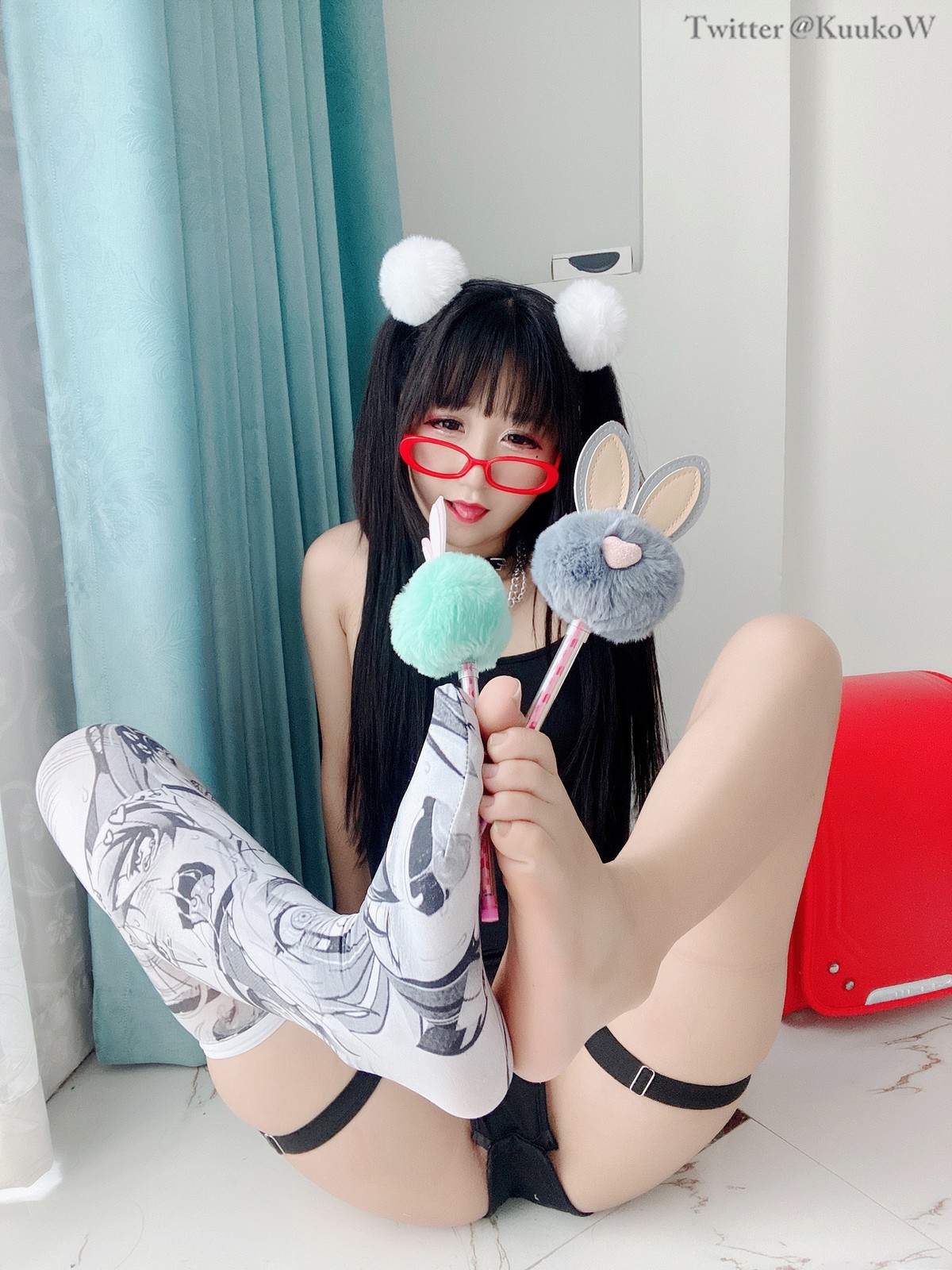 Cosplay KuukoW クー子 Megane Chan(43)