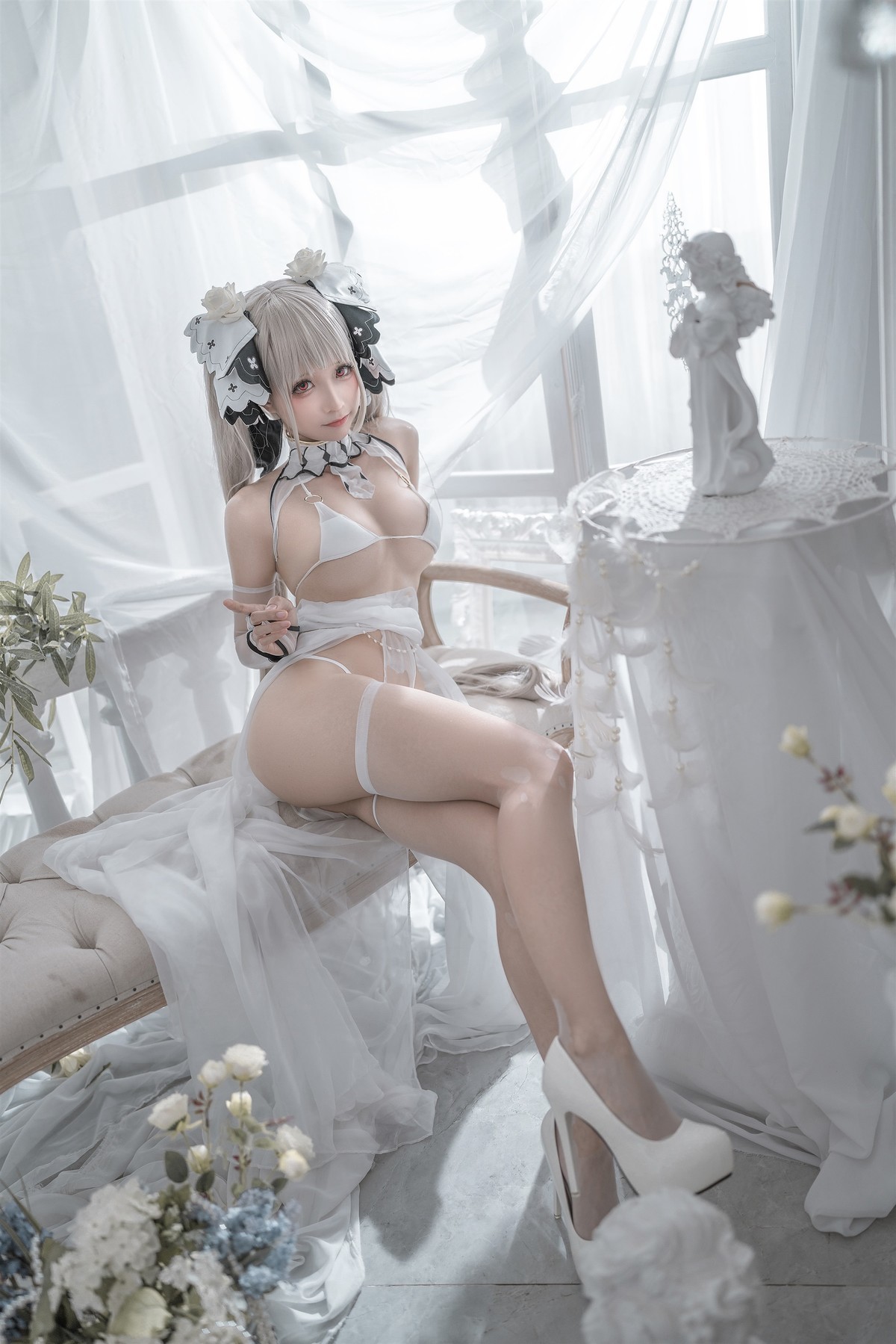 蠢沫沫 Cosplay 可畏婚纱(7)