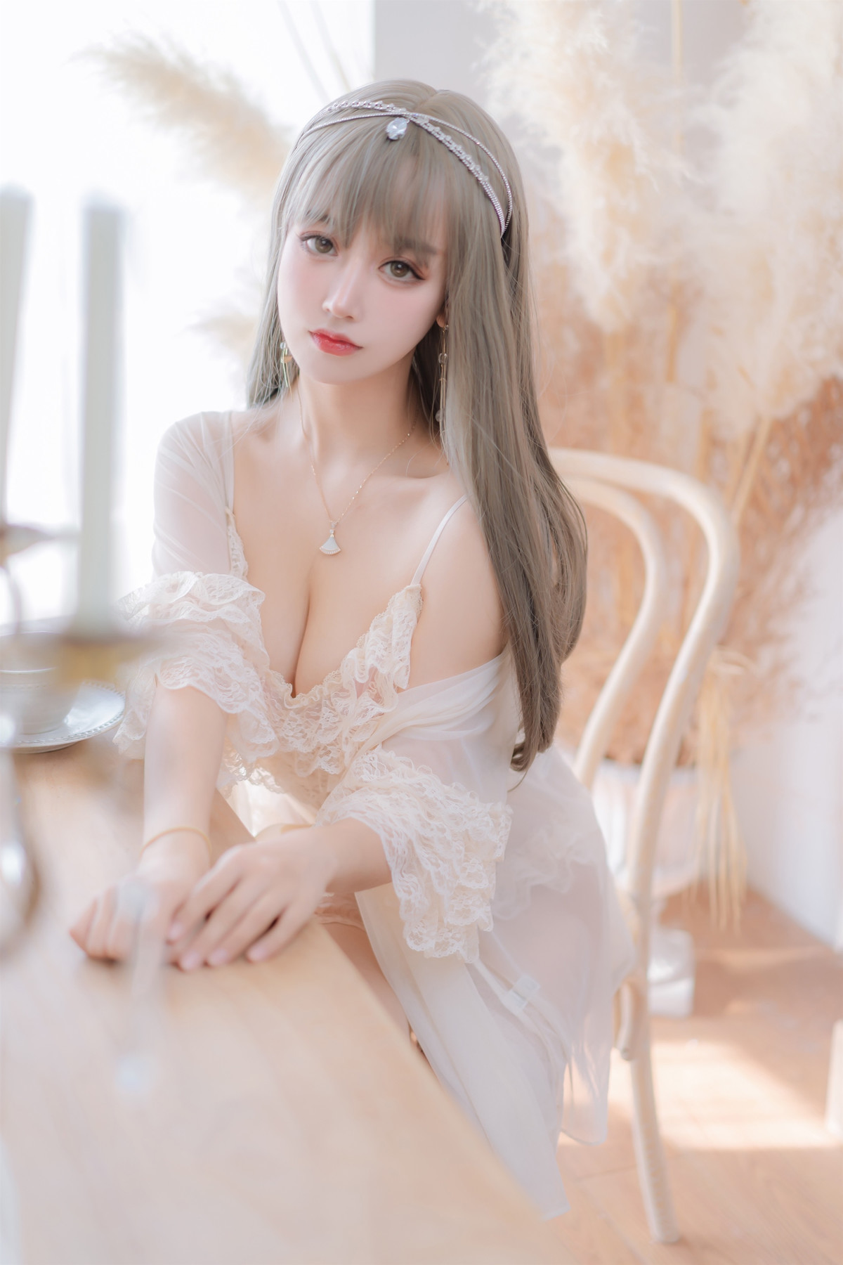 斗鱼米线线sama写真 Cosplay 凡尔赛公主(5)