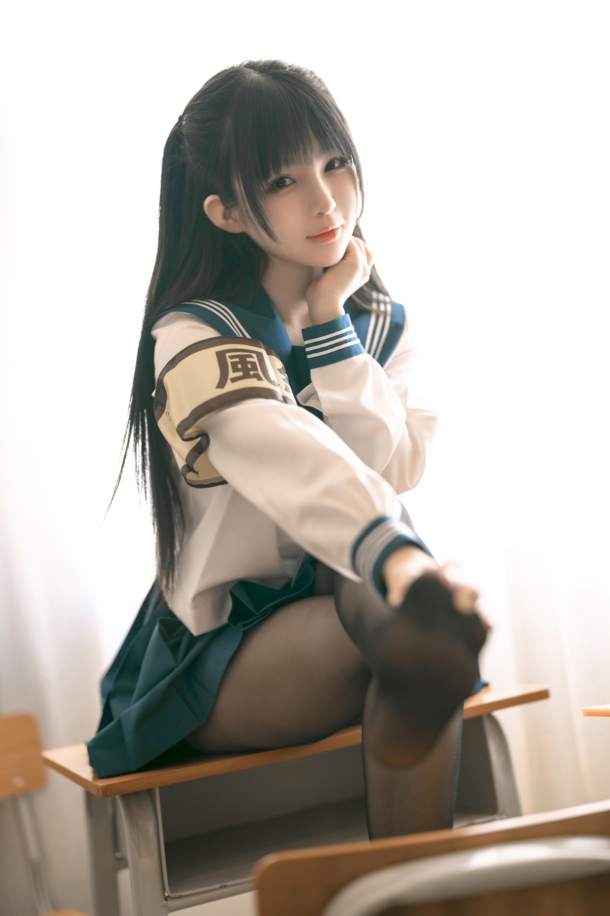 桜井宁宁 Cosplay 风纪委员(10)