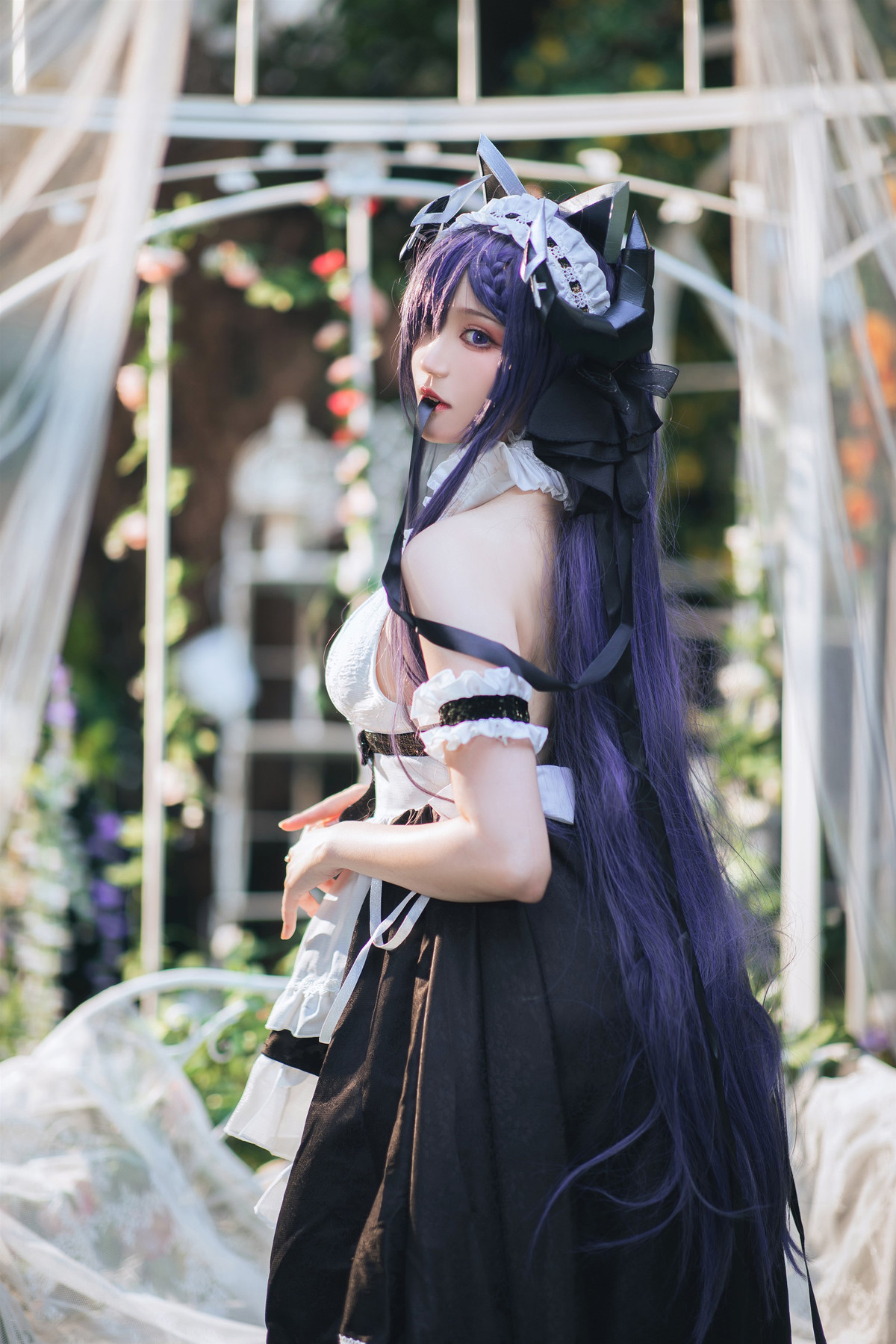 Cosplay 瓜希酱 碧蓝航线 奥古斯特女仆(15)