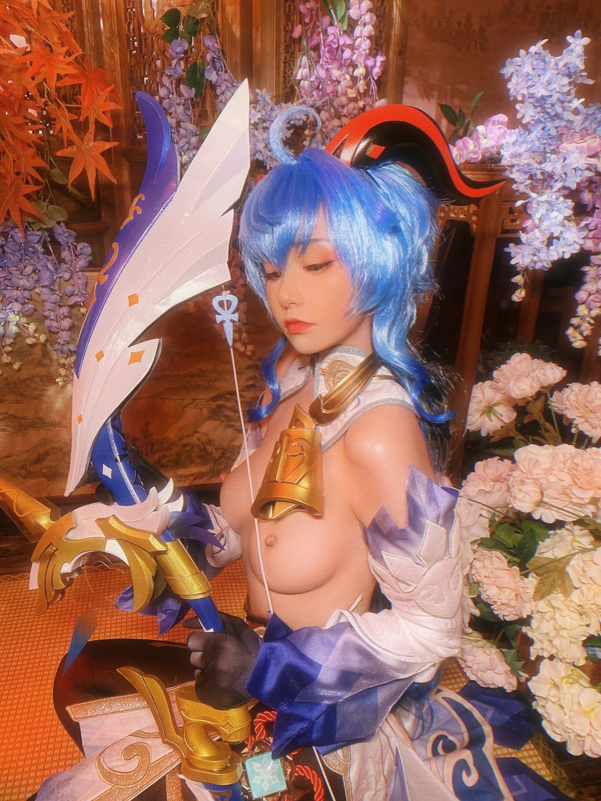 爆机少女喵小吉 Cosplay 原神 甘雨(39)