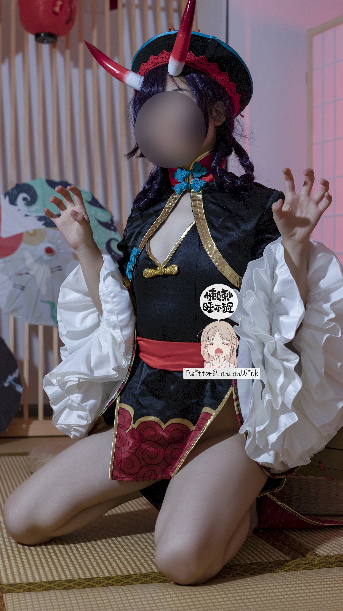 懒懒睡不醒 Cosplay 酒吞童子(7)