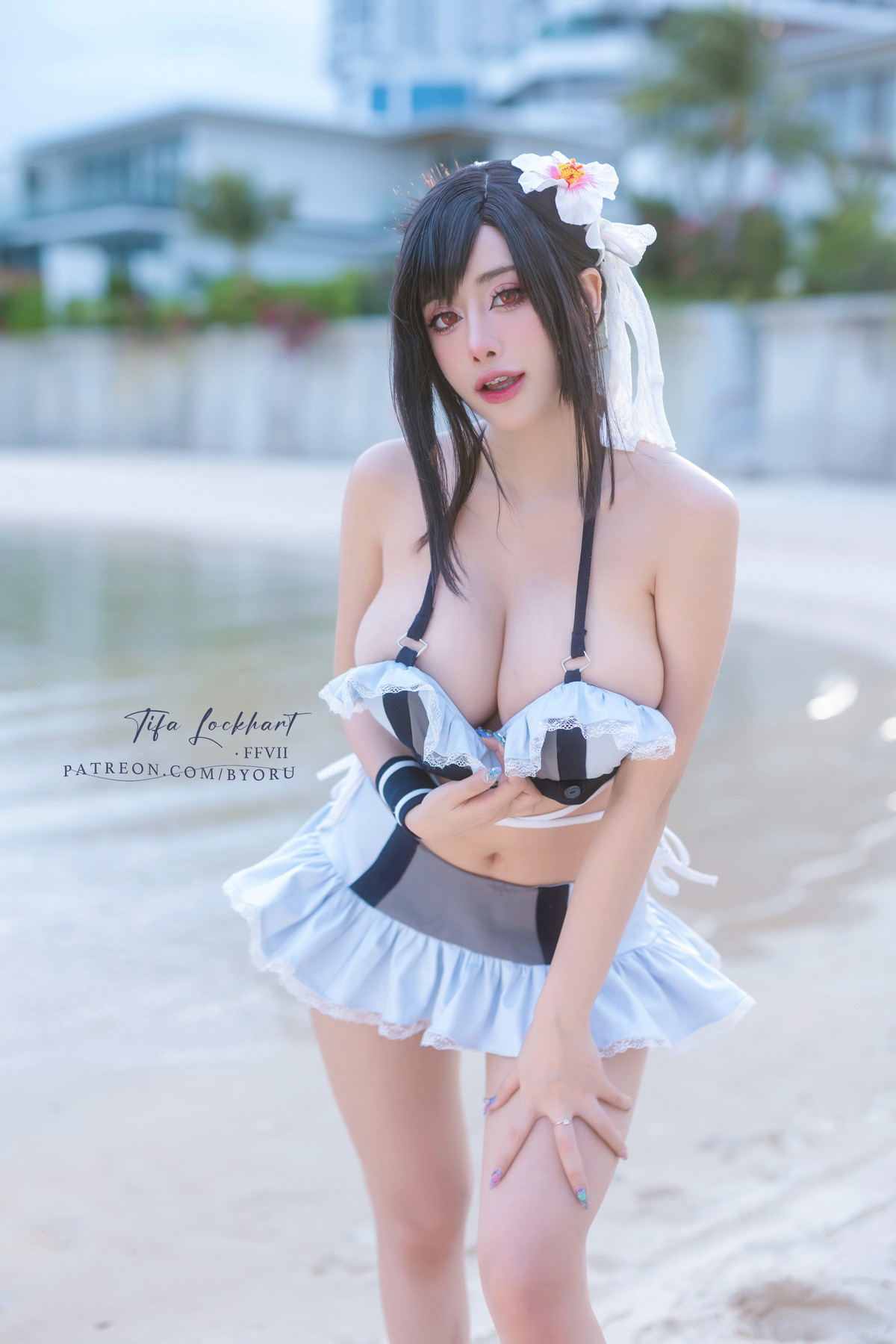 Cosplay 日本性感萝莉Byoru Tifa FF7r Bikini(1)