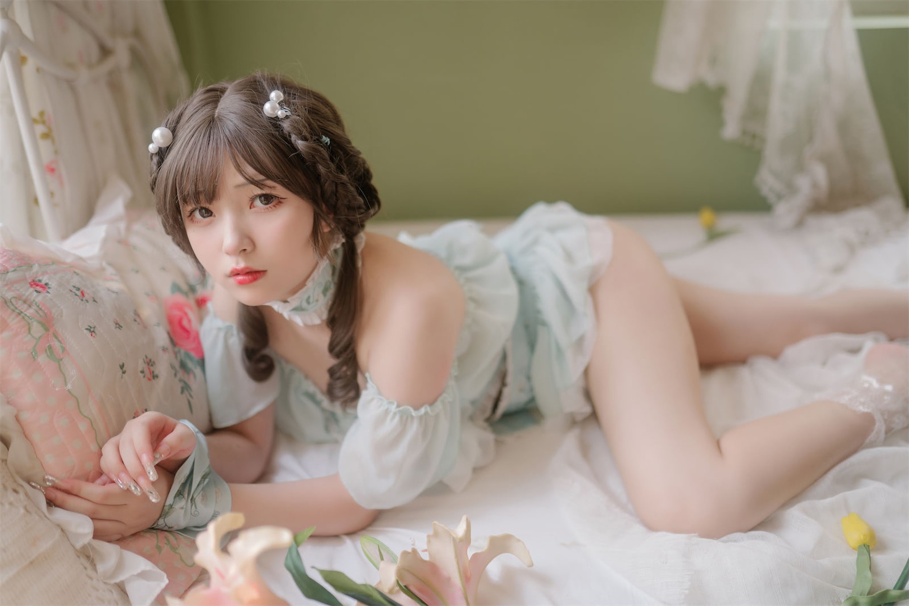 Cosplay 花玲 豌豆公主仆(52)