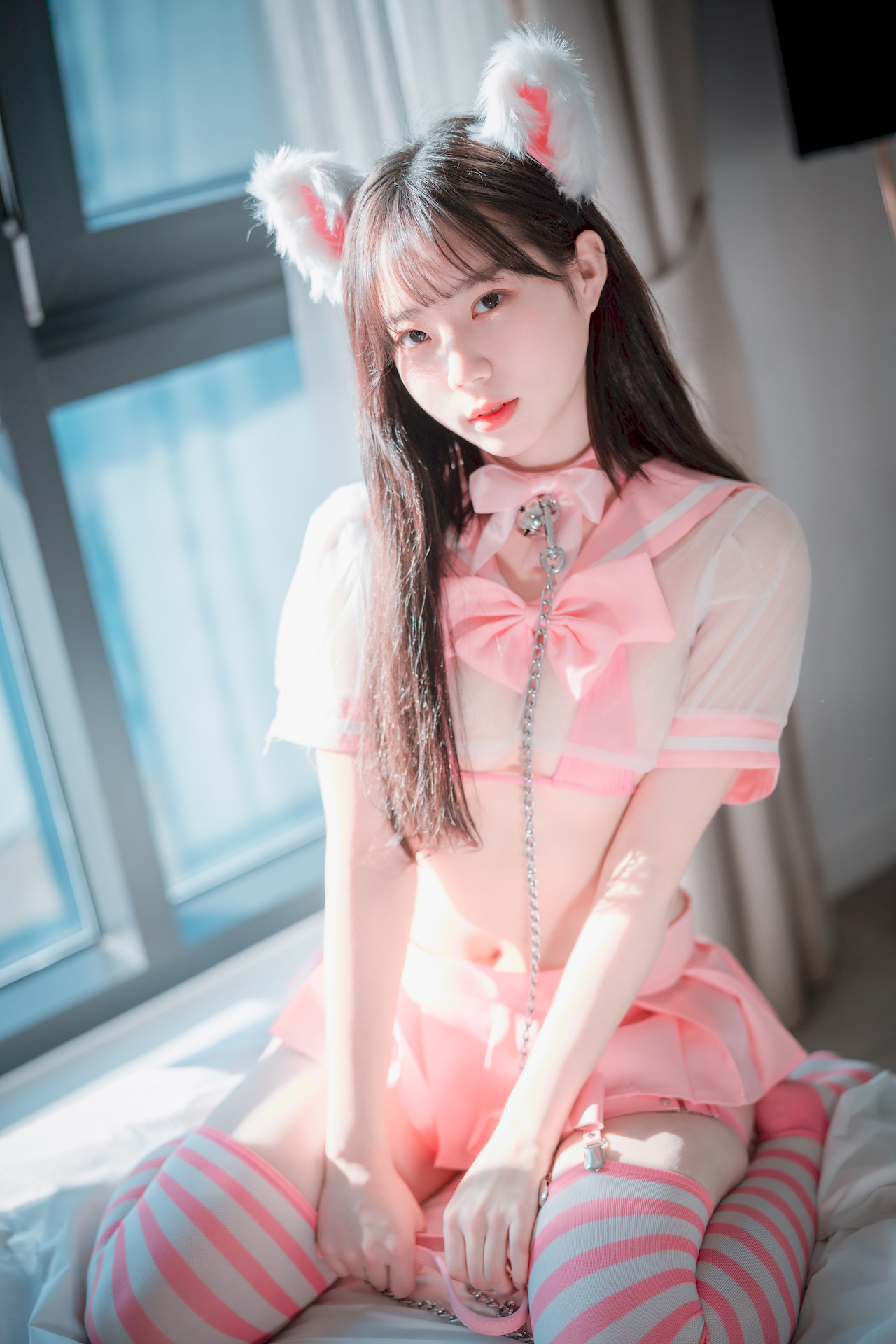 Myua 뮤아, [DJAWA] Catgirl in Pink Set.01(6)