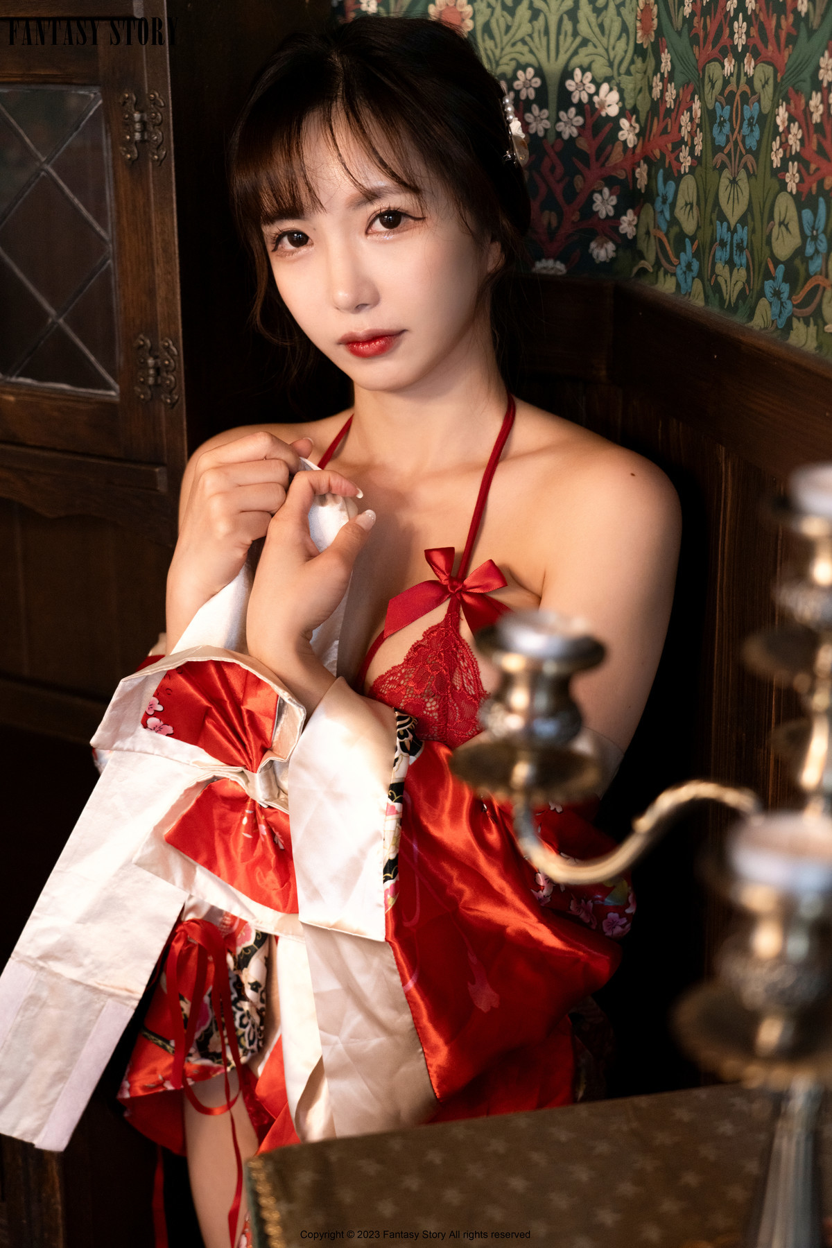 Rua 루아, [Fantasy Story] A Girl in a Red Yukata Set.01(12)