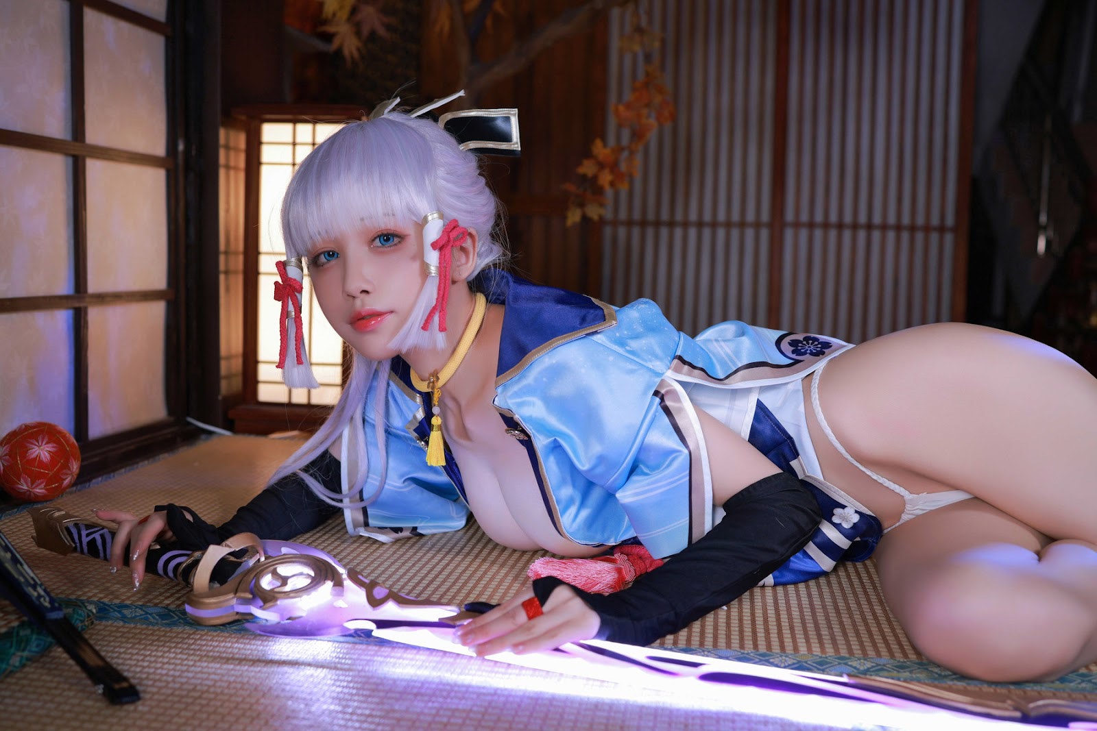 Cosplay 水淼Aqua 神里綾華 Kamisato Ayaka(53)