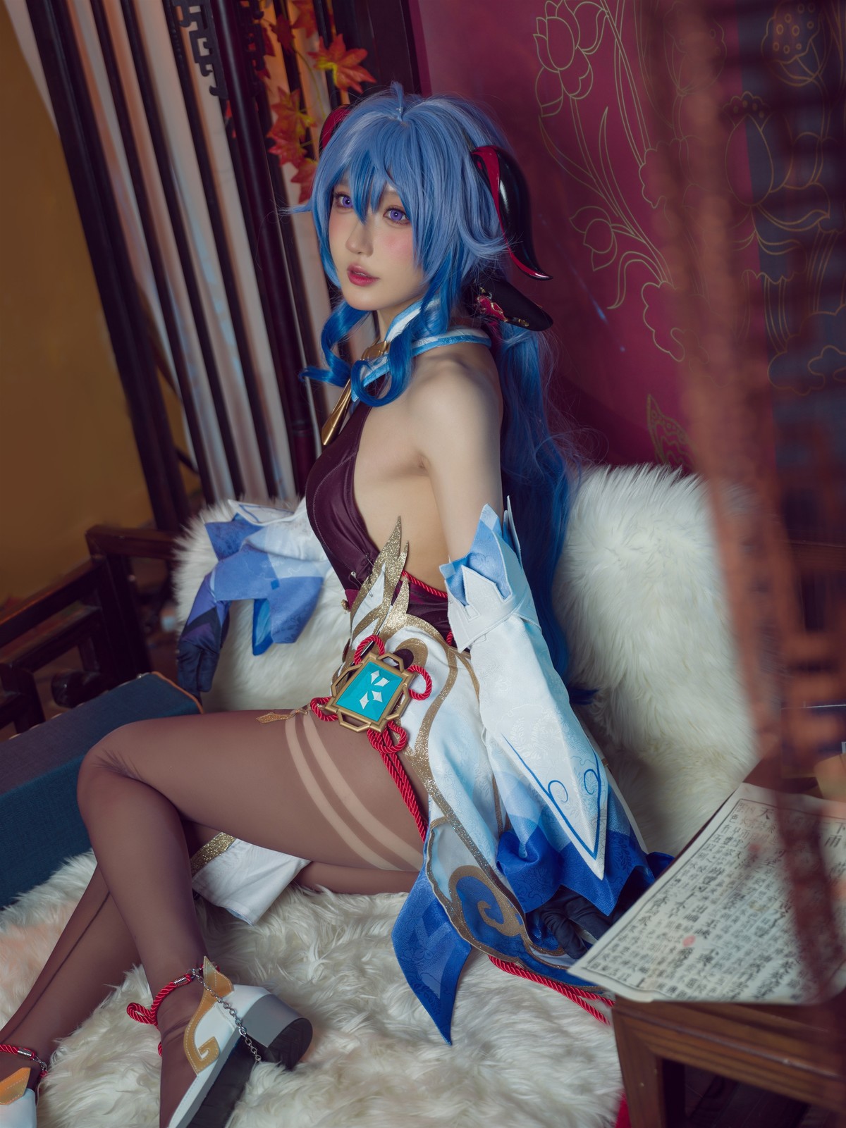 阿包也是兔娘 Cosplay 舰长 原神甘雨(4)