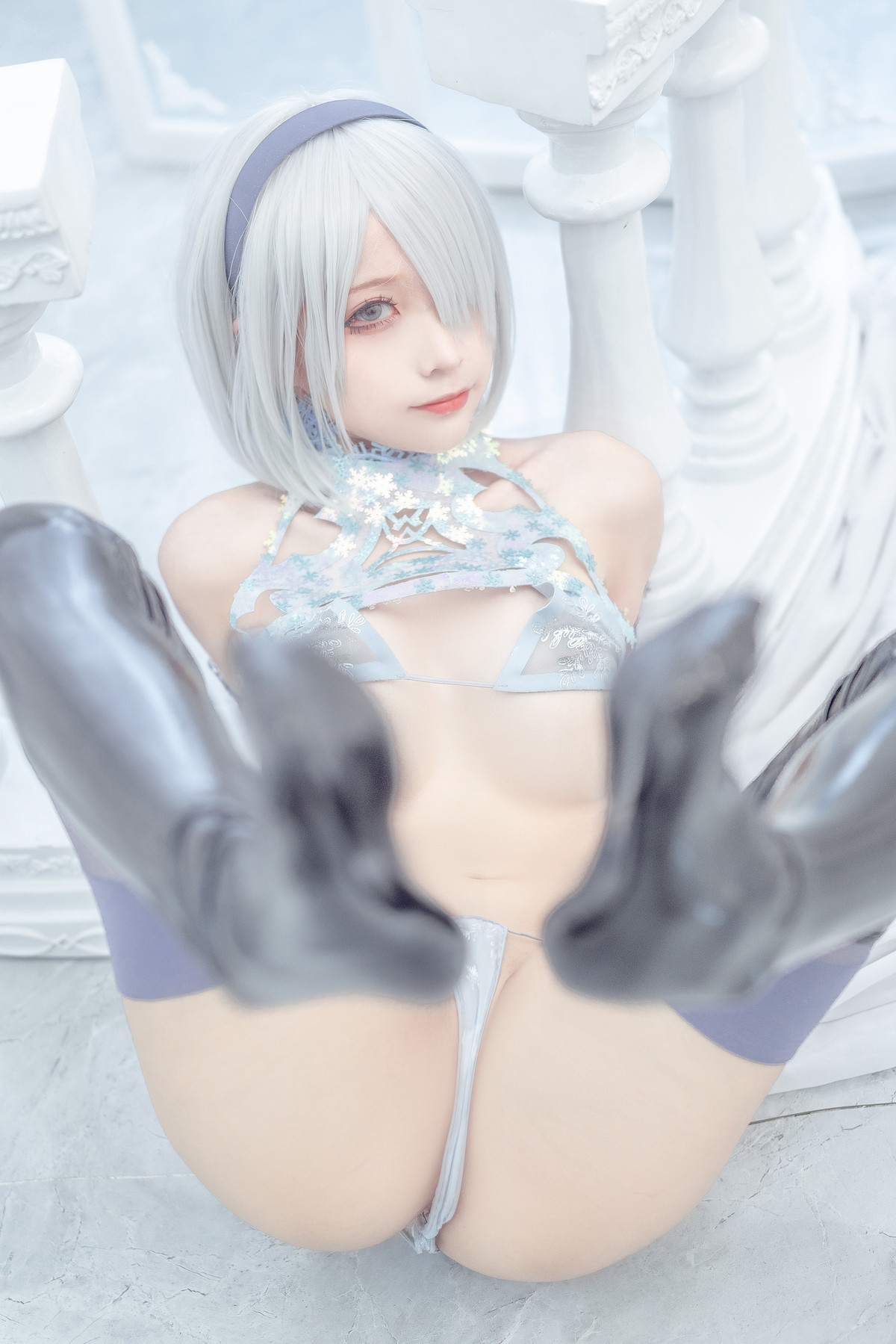 蠢沫沫 Cosplay 2b 冰雪 ice and snow(30)