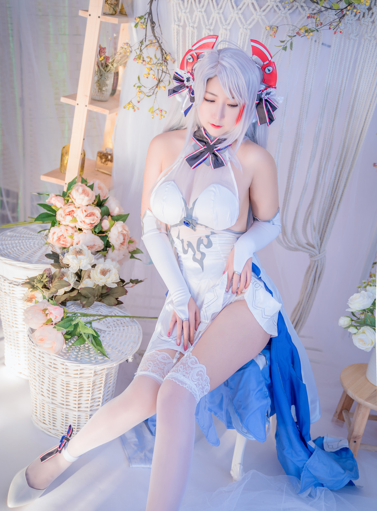 Cosplay 猫九酱Sakura 碧蓝誓约 Set.01(5)