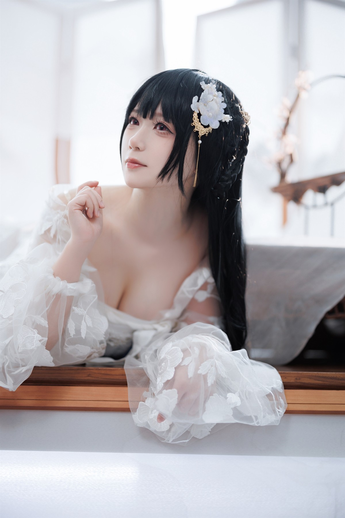 Cosplay 樱落酱 逸仙 膏发凝脂(18)